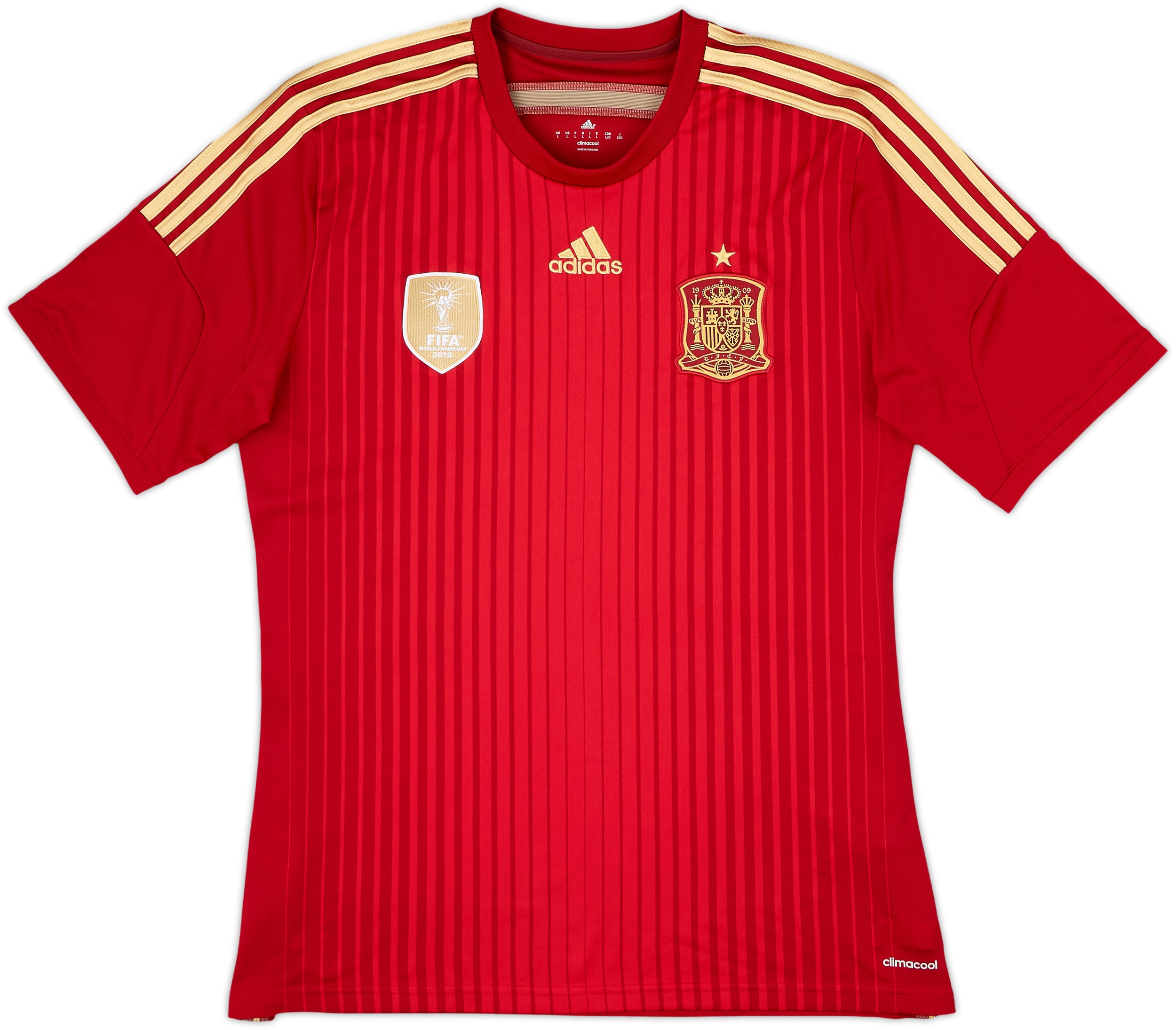 2013 スペイン 代表 ホーム 長袖 ユニフォーム 15番 ラモス 2013-15 Spain Home Shirt #6 - 6/10 - (L)