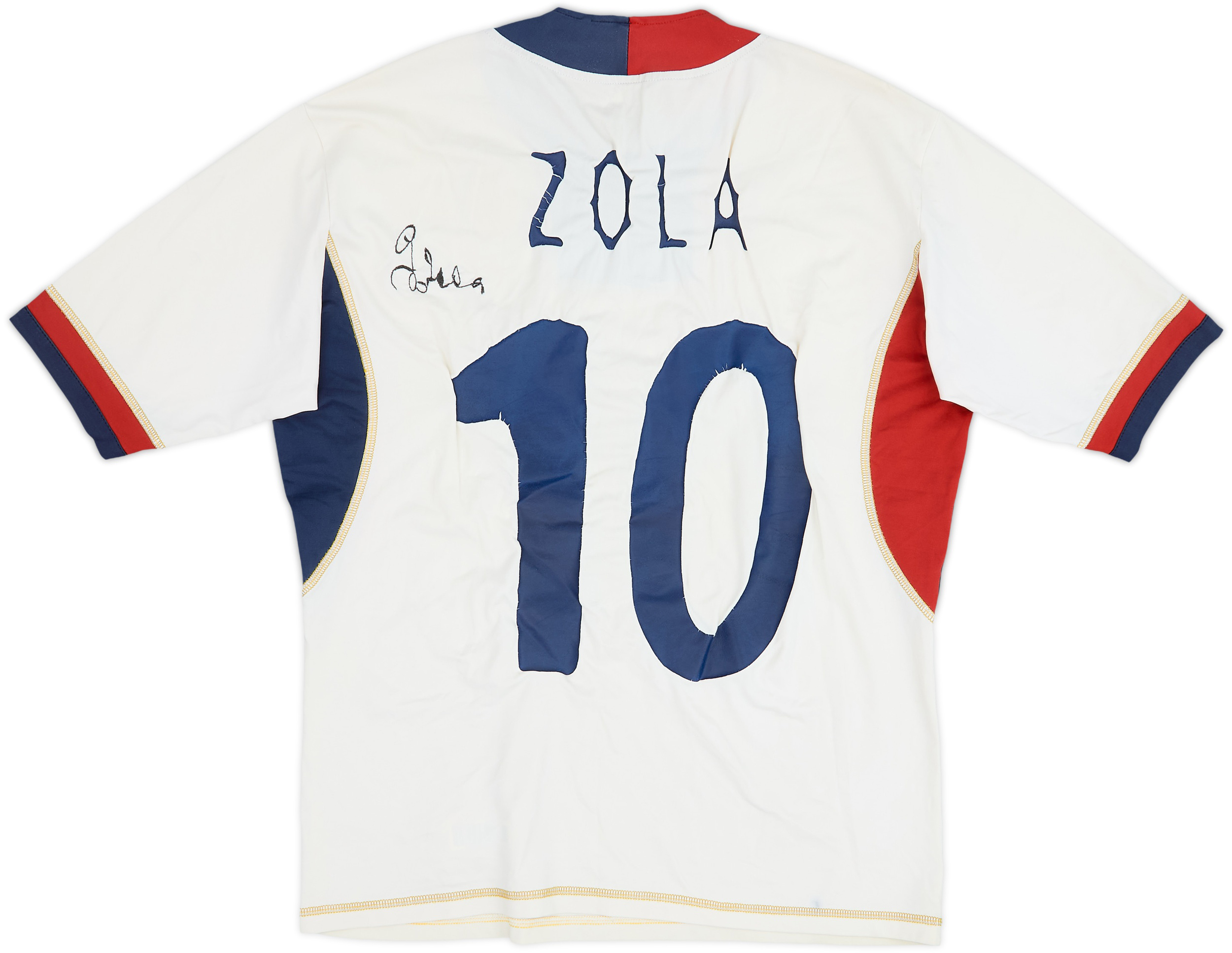 2004-05 Cagliari Away Shirt Zola #10 - 4/10 - (M)