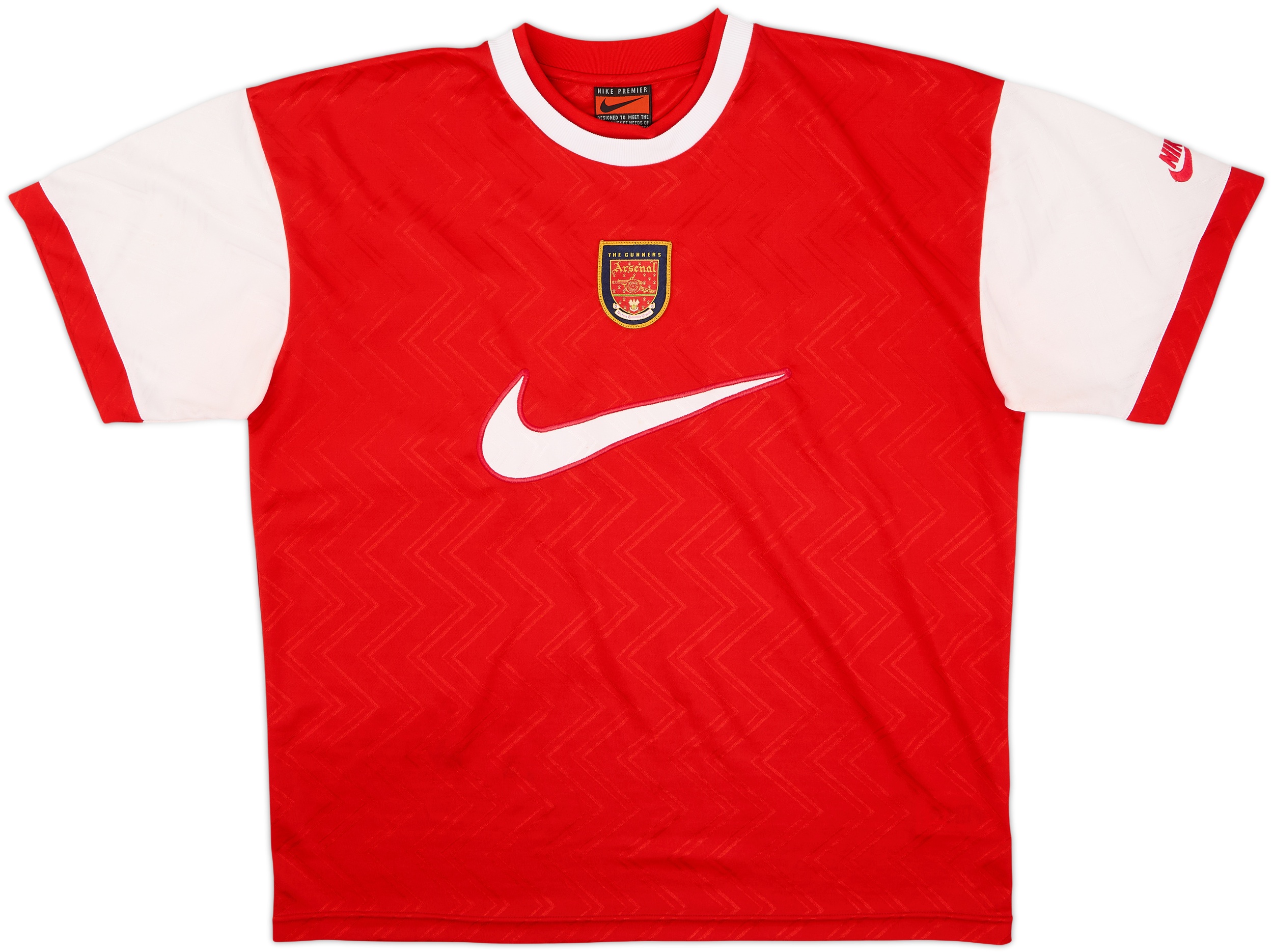 Nike アーセナルシャツ 赤/白 英国製 NIKE ナイキ Arsenal FC アーセナル サッカーシャツ メンズXL