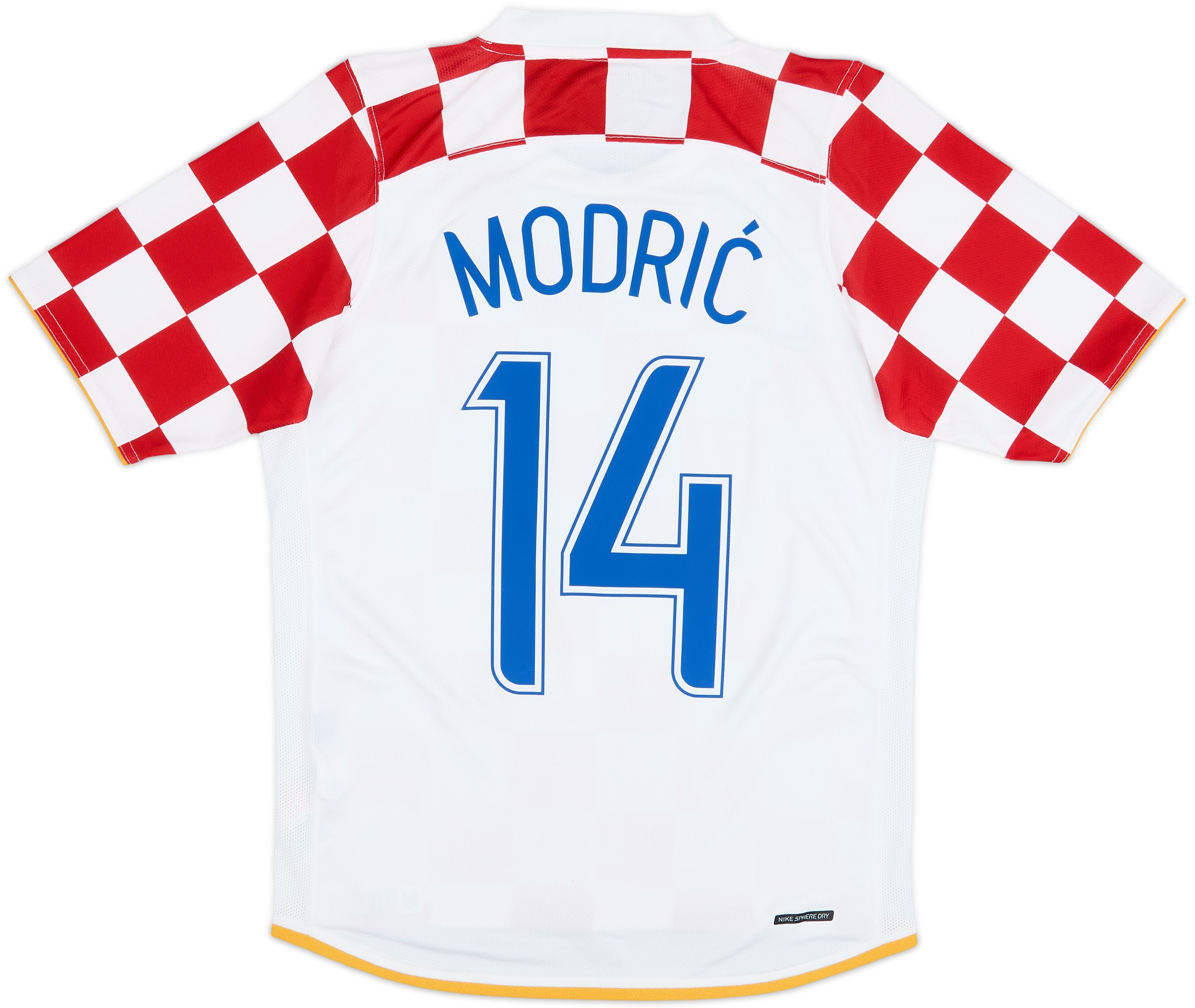 2006-08 Croatia Home Shirt Modric #14 - 8/10 - (S)