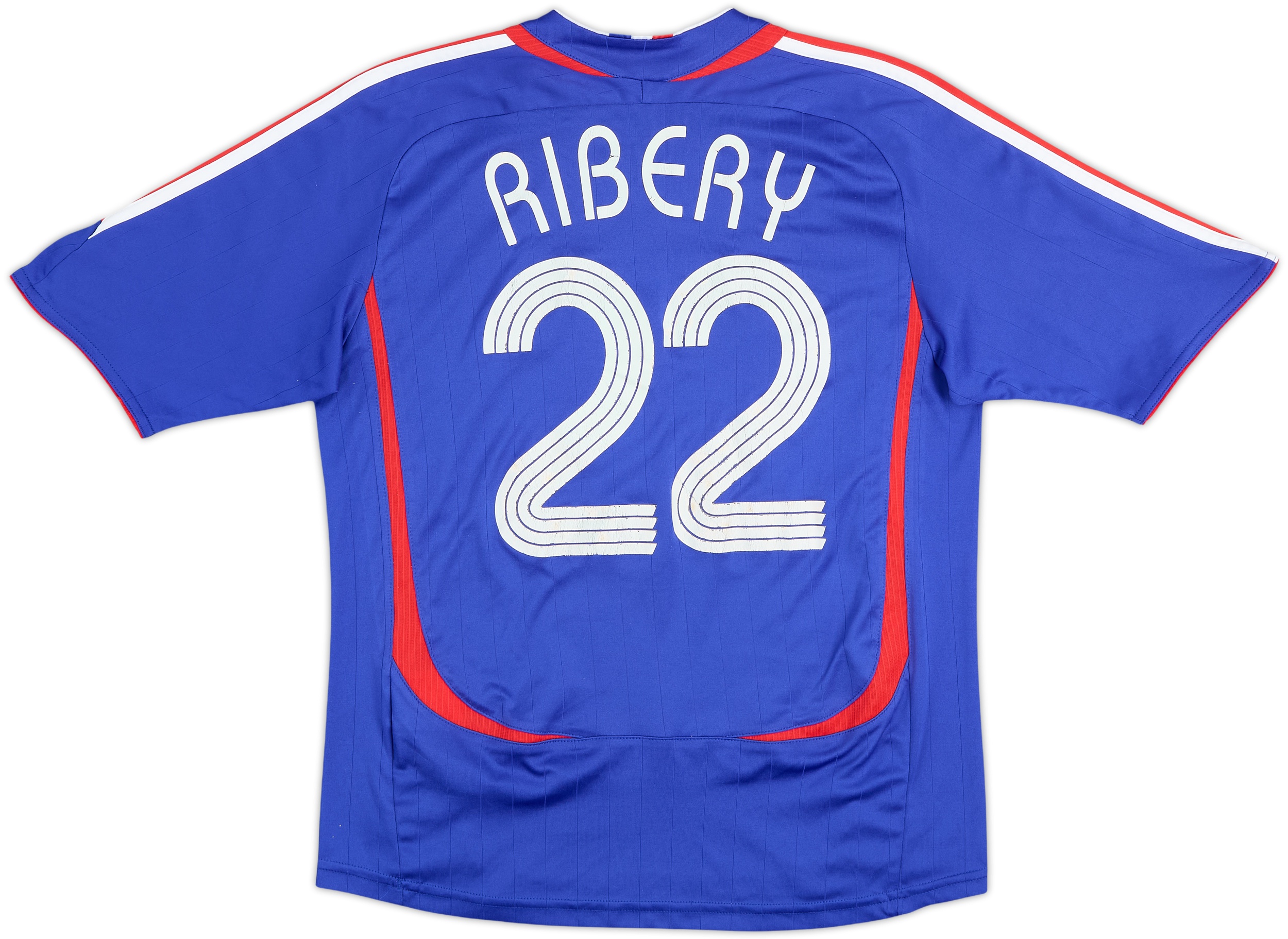 2006-07 France Home Shirt Ribery #22 - 6/10 - (M.Boys)