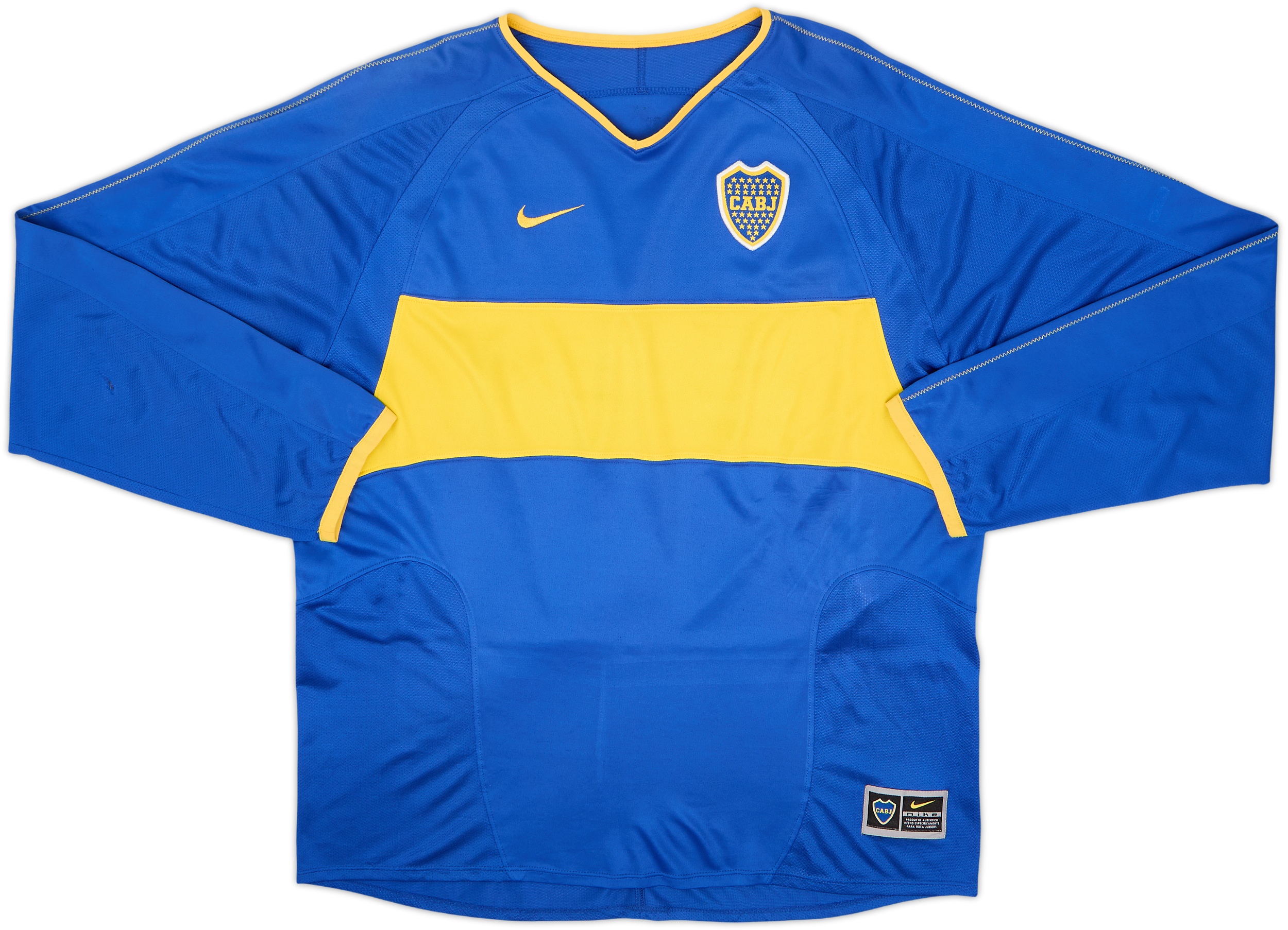 Boca Juniors Nike シャツ XL 2003-04 Boca Juniors Home L/S Shirt - 8/10 - (XL)