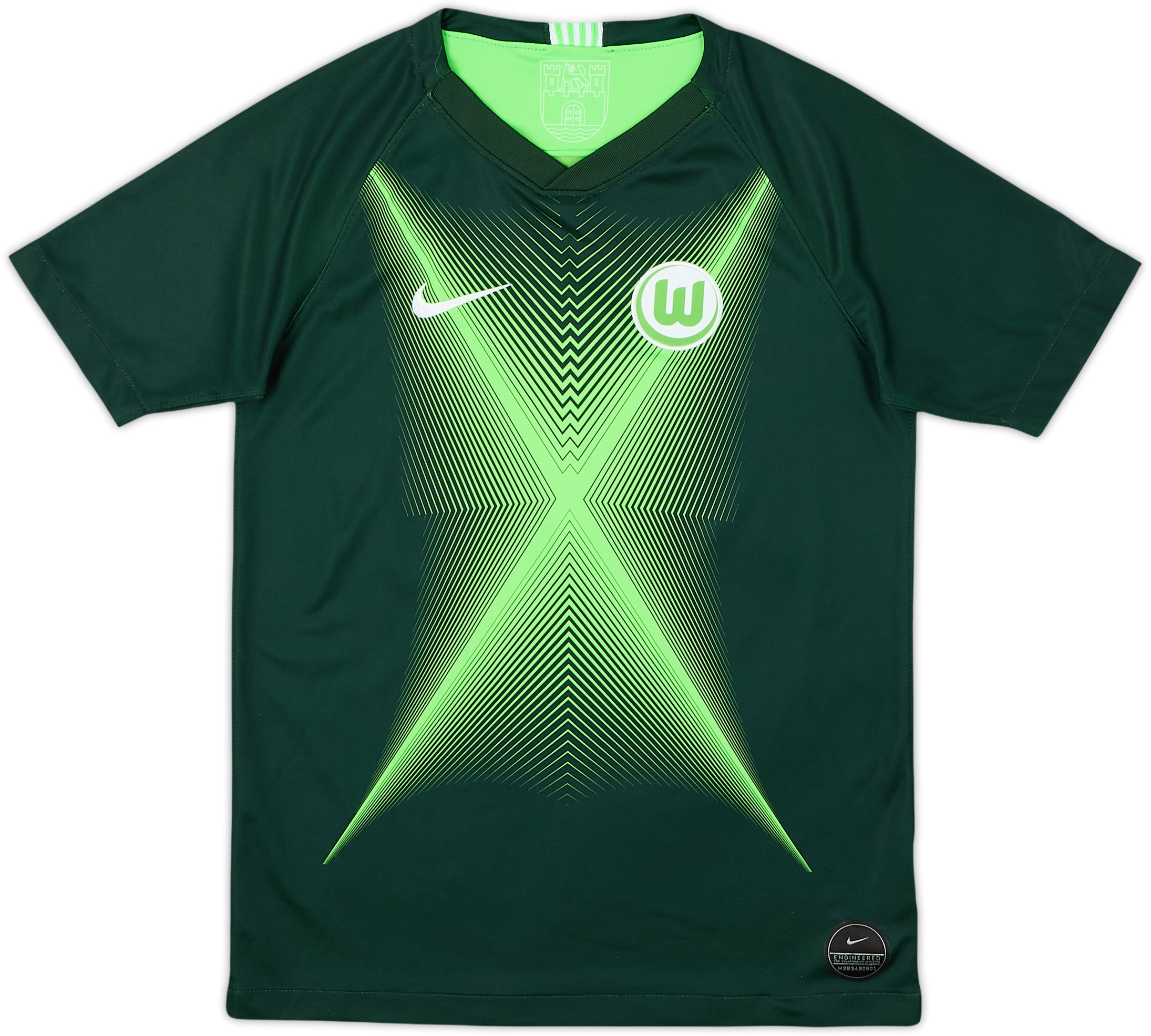 0304VfL Wolfsburg ユニフォーム　サイズL 2019-20 Wolfsburg Home Shirt - 8/10 - (L.Boys)