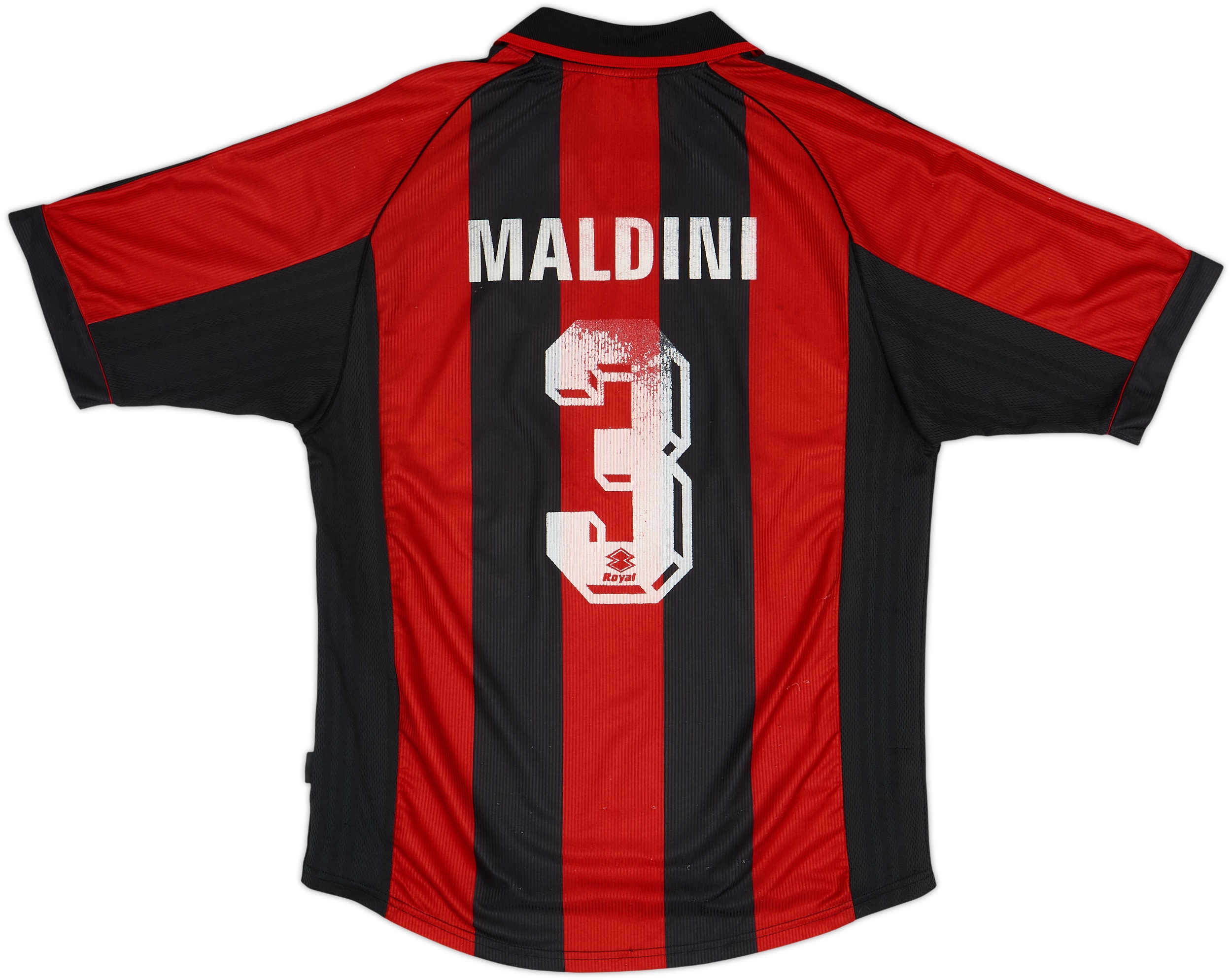 1998-00 AC Milan Home Shirt Maldini #3 - 5/10 - (M)