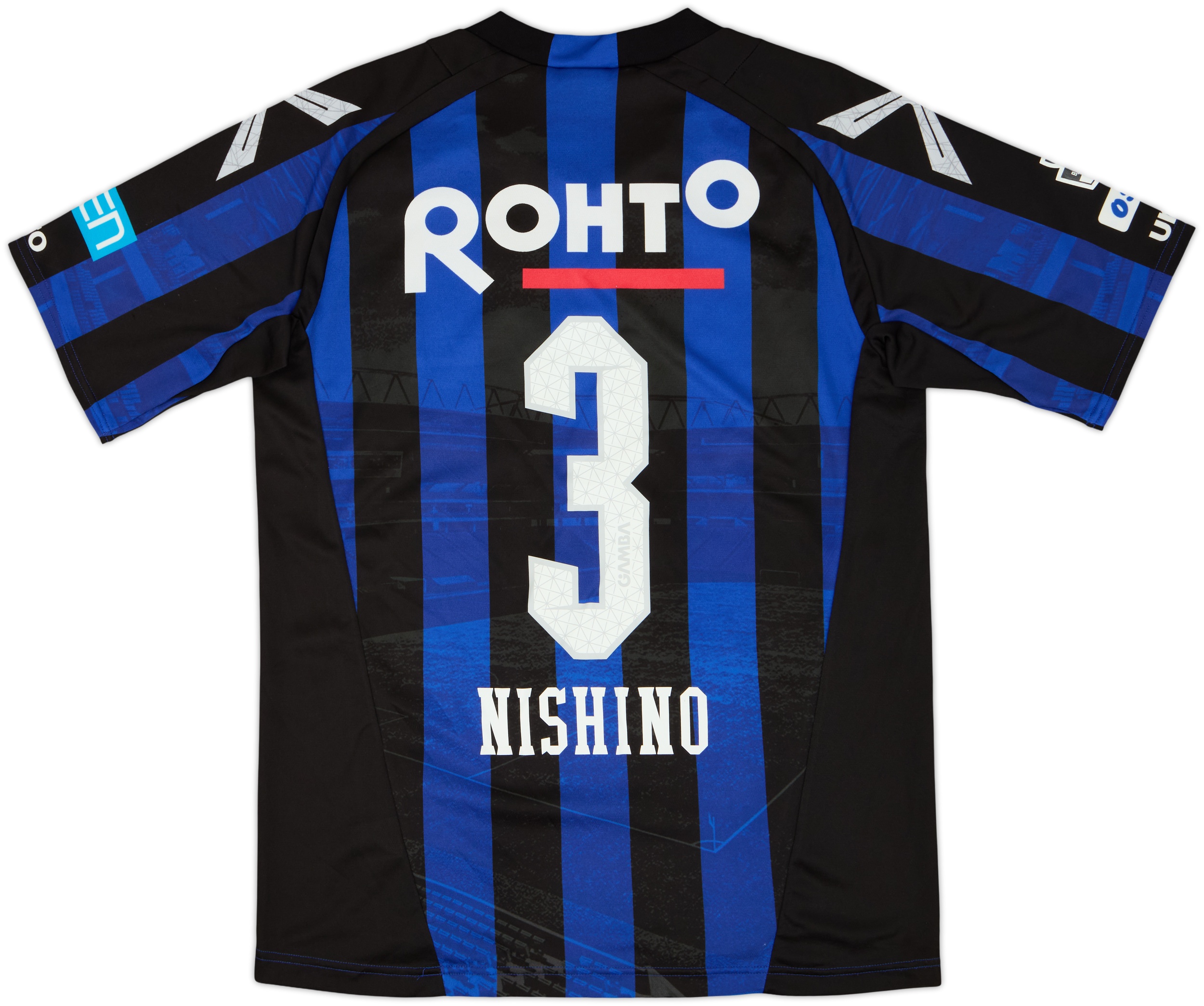 2016 Gamba Osaka Home Shirt Nishino #3 - 8/10 - (M/L)