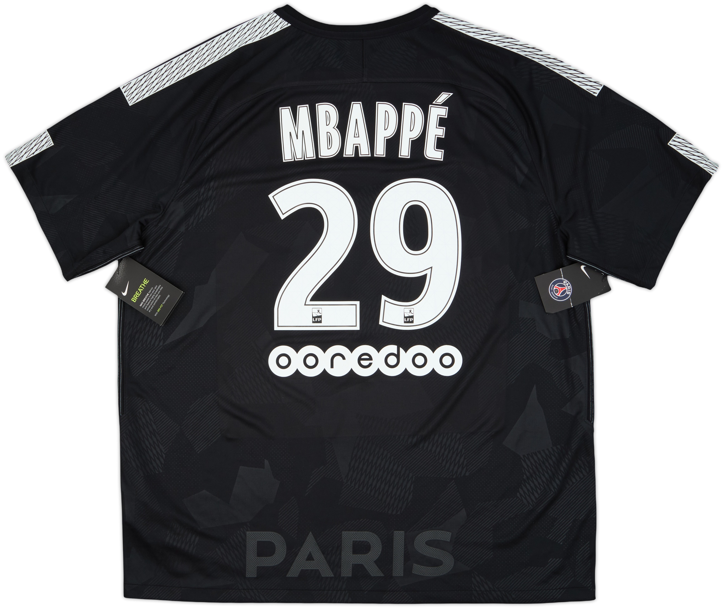 2017-18 Paris Saint-Germain Third Shirt Mbappe #29 (XXL)