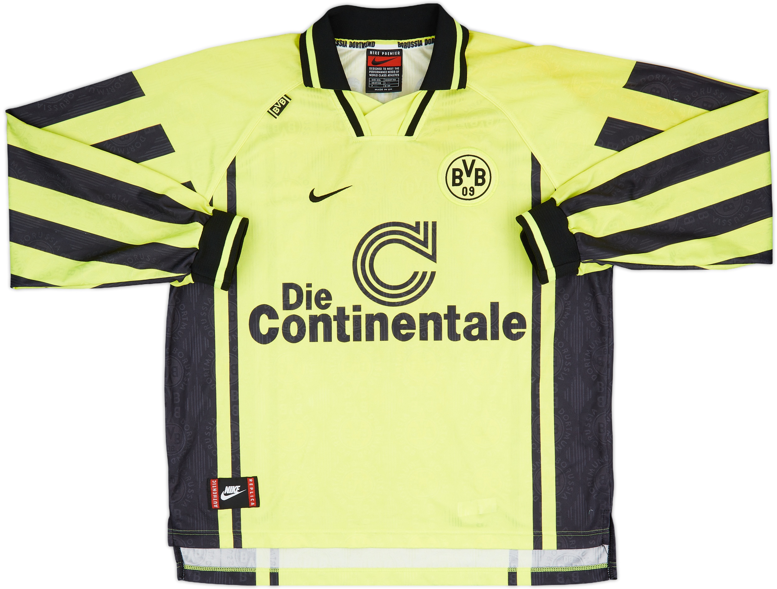 【SALE】 Shirt L/S Home Dortmund Borussia 1996-97 Sousa 9/10 - #19 ウェア