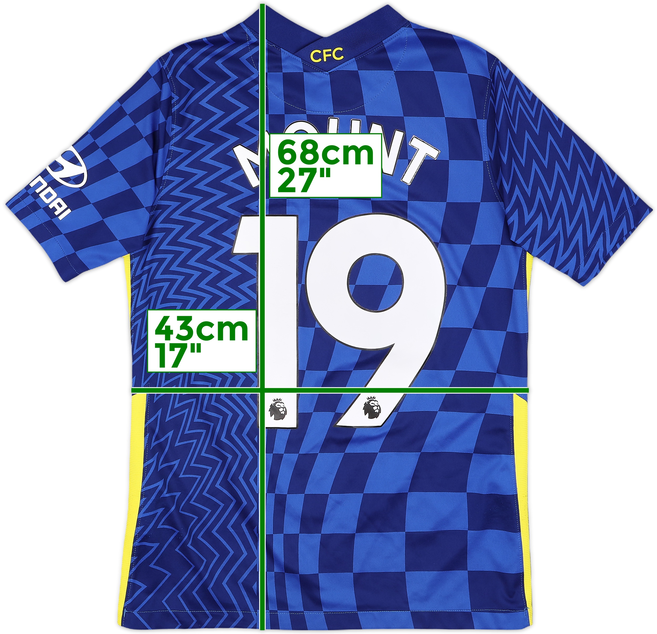 2021-22 Chelsea Third Shirt Mount #19 - 7/10 - (S)