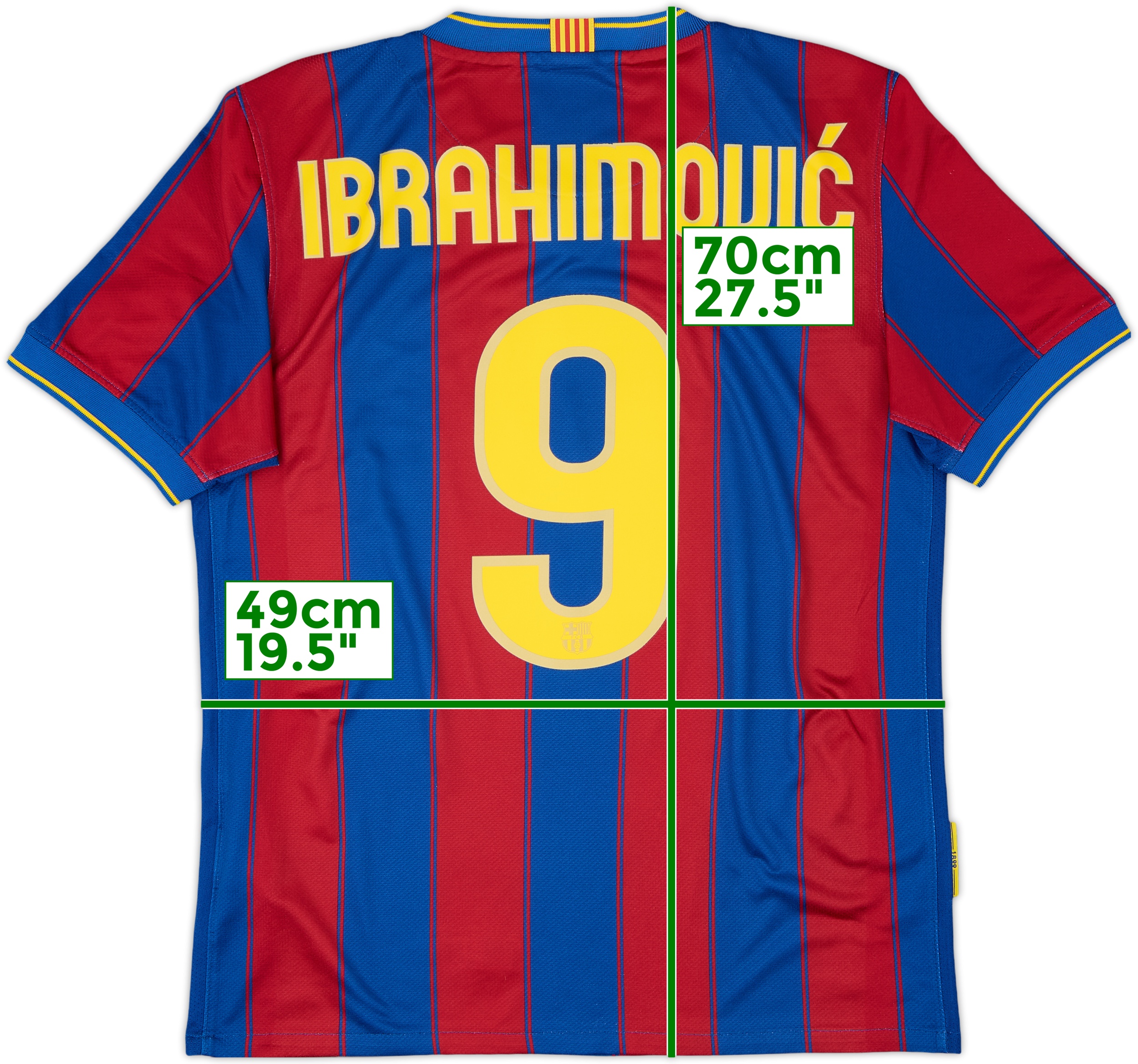 FC Barcelona Ibrahimović 9番シャツ Barcelona Nike #9 Zlatan Ibrahimovic 2009/10 Football Shirt