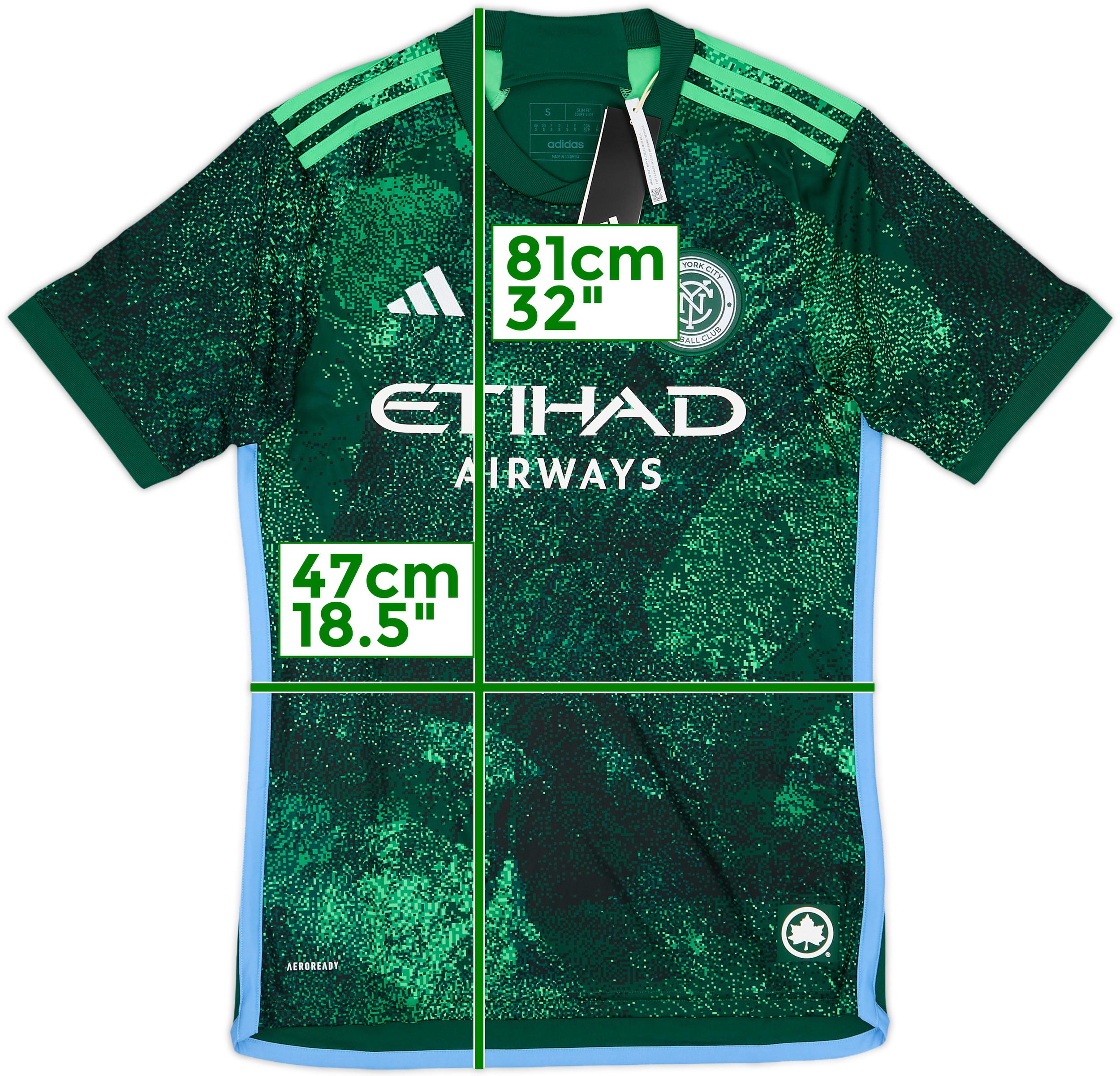 2015/16 NEW YORK CITY adidas Player Issue Football Shirt (L