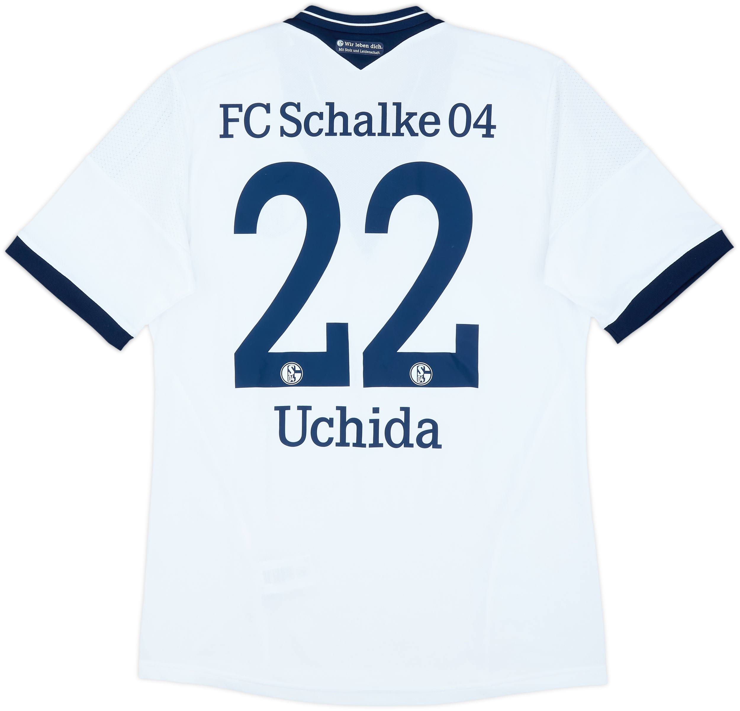 【勇介限定】FC Schalke 04 Uchida サイン入りシャツ Sサイズ 2013-15 Schalke Away Shirt Uchida #22 - 9/10 - (M)
