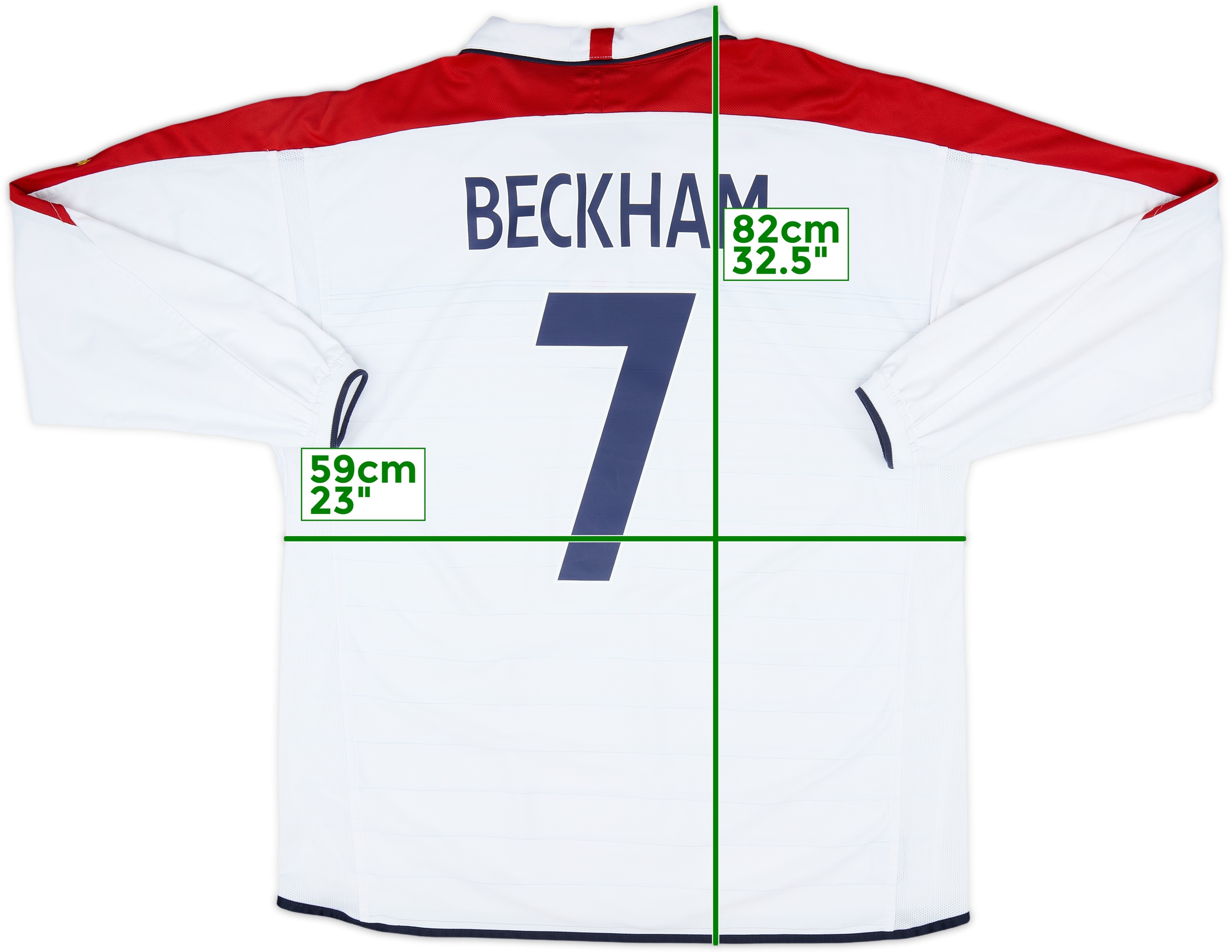 【正規品 01-03 England  L/S Beckham #7】 BNWT 01-03 Umbro England away L/S shirt Beckham #7】 | eBay