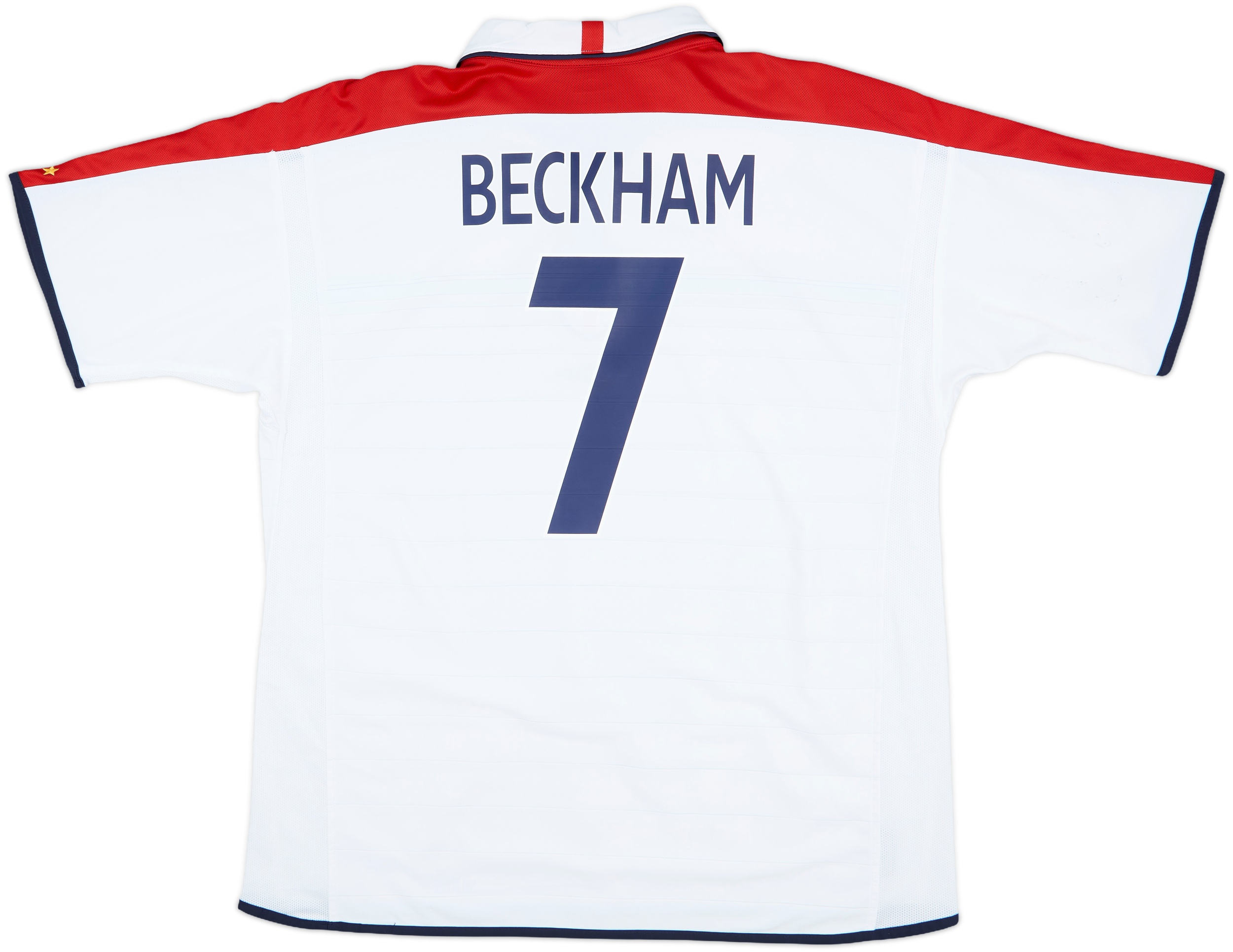 ENGLAND BECKHAM 7　Tシャツ Score Draw England Home Beckham 7 Retro Jersey World Cup