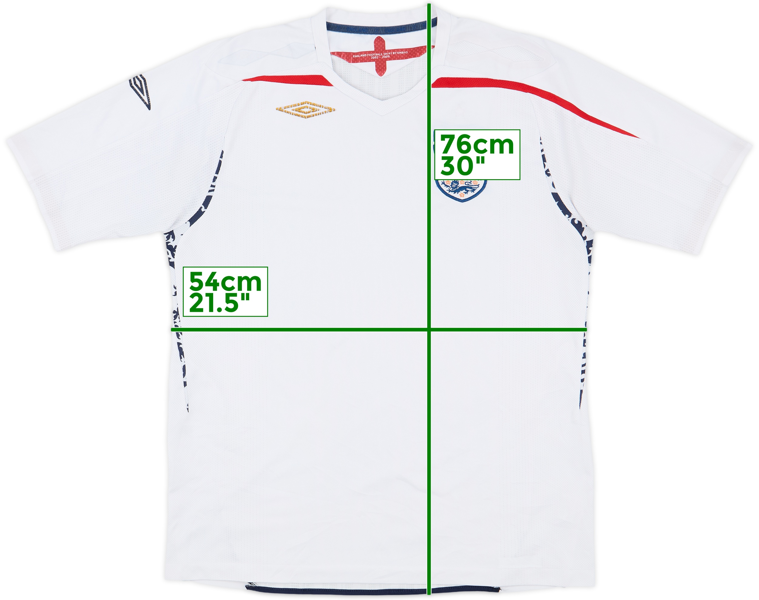 mirei Umbro イングランド代表 サッカーシャツ 7番 ベッカム