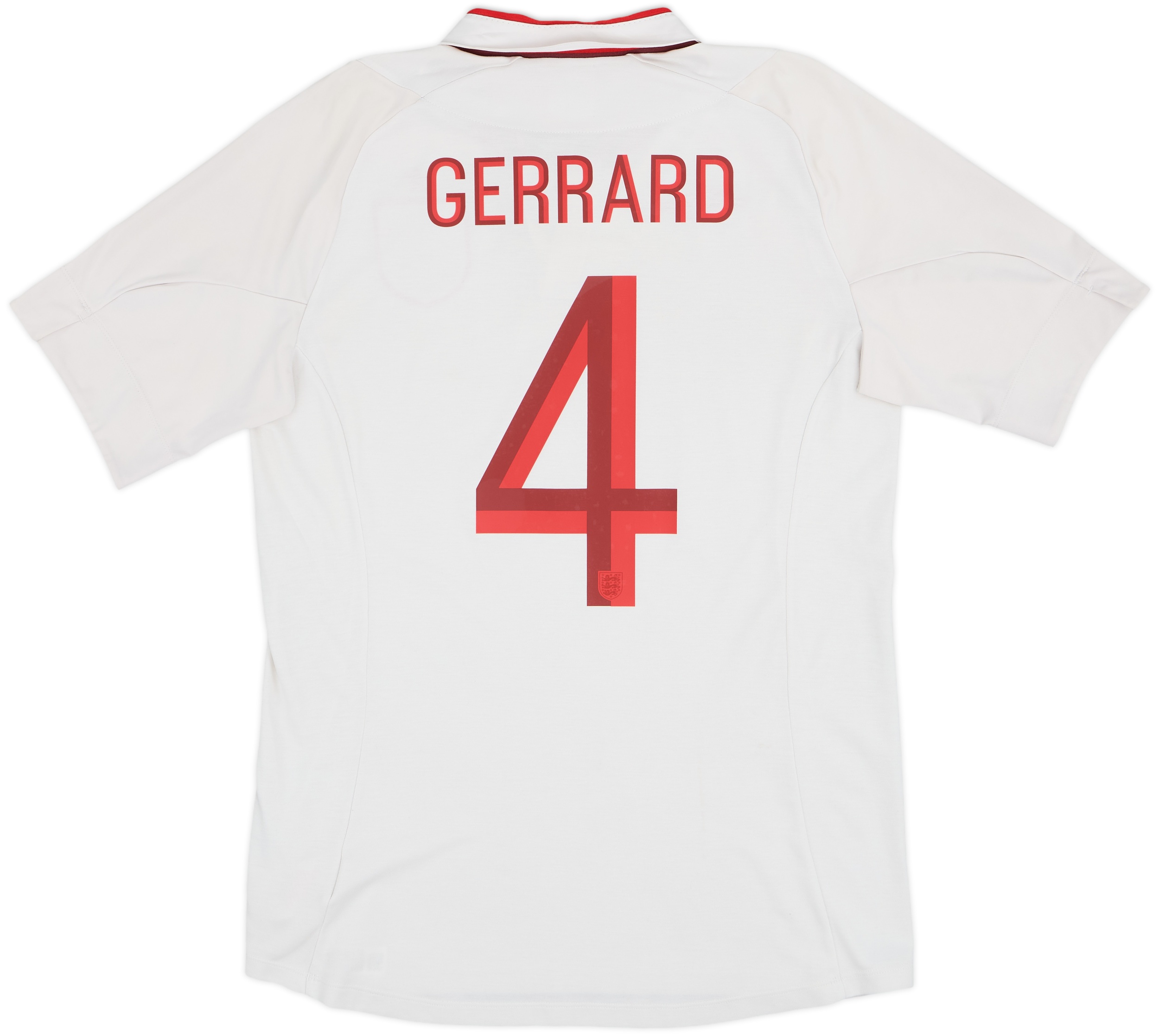 2012-13 England Home Shirt Gerrard #4 - 5/10 - (M)