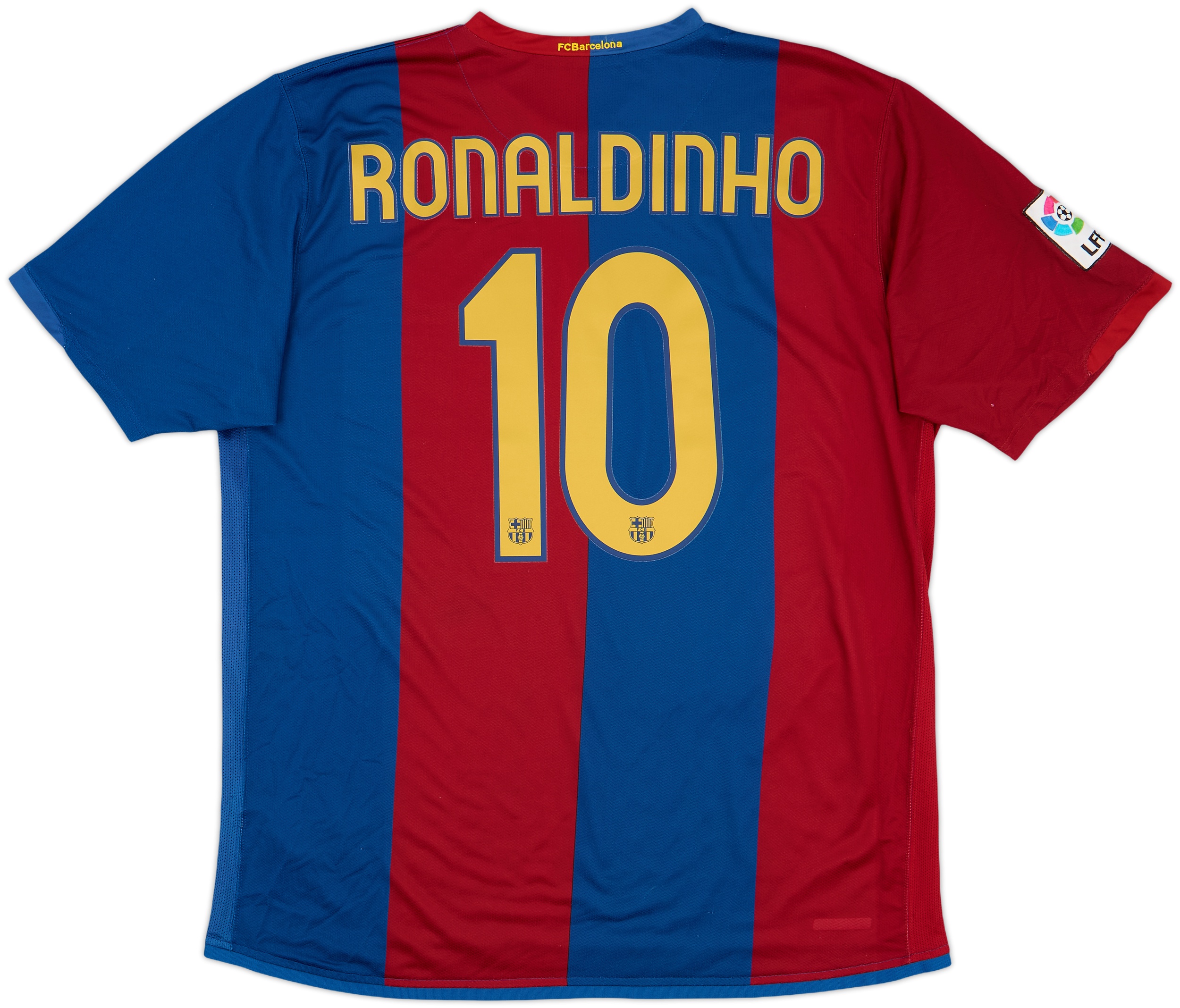 2006-07 Barcelona Home Shirt Ronaldinho #10 - 8/10 - (XL)