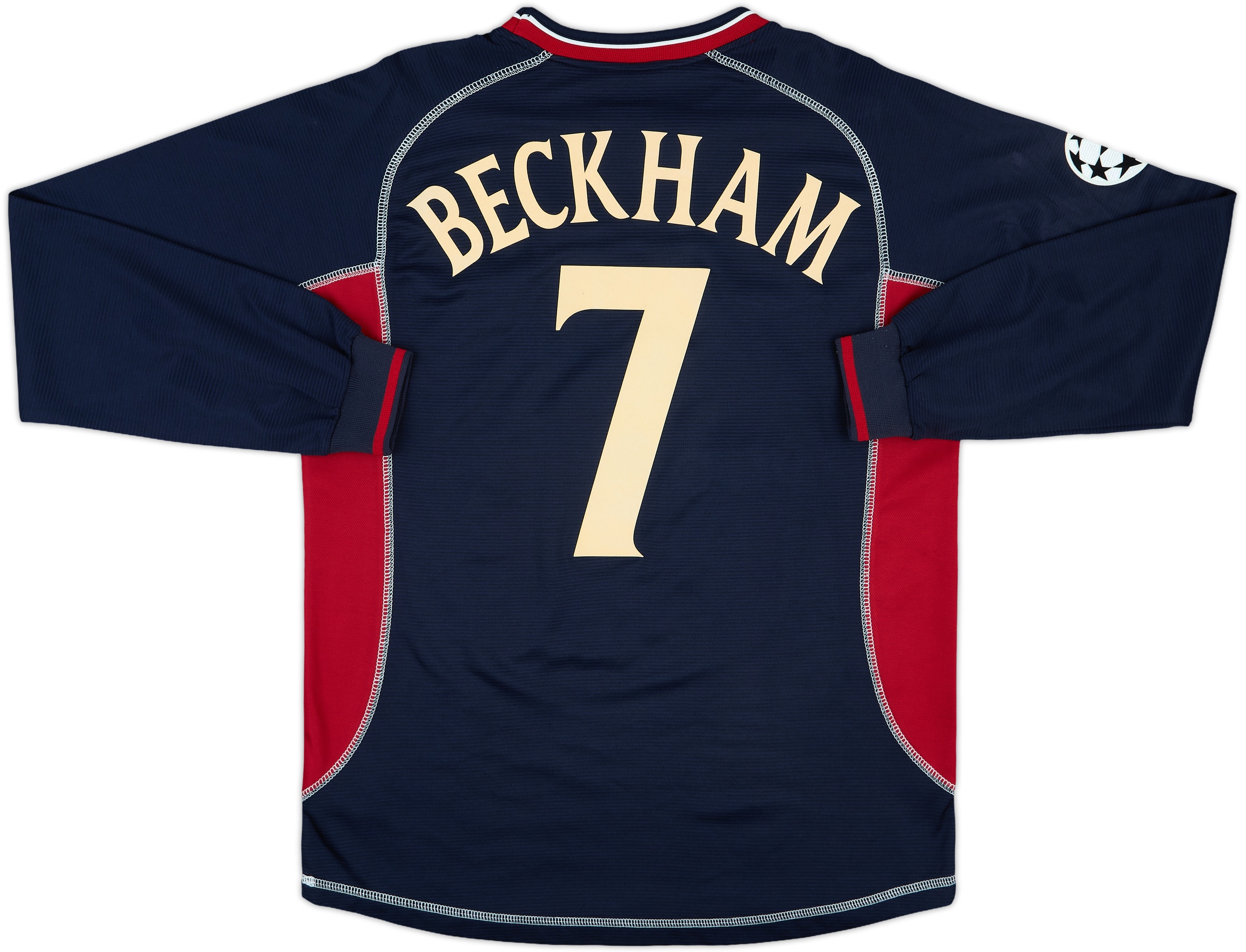 2000-01 Manchester United Third L/S Shirt Beckham #7 - 7/10 - (M)