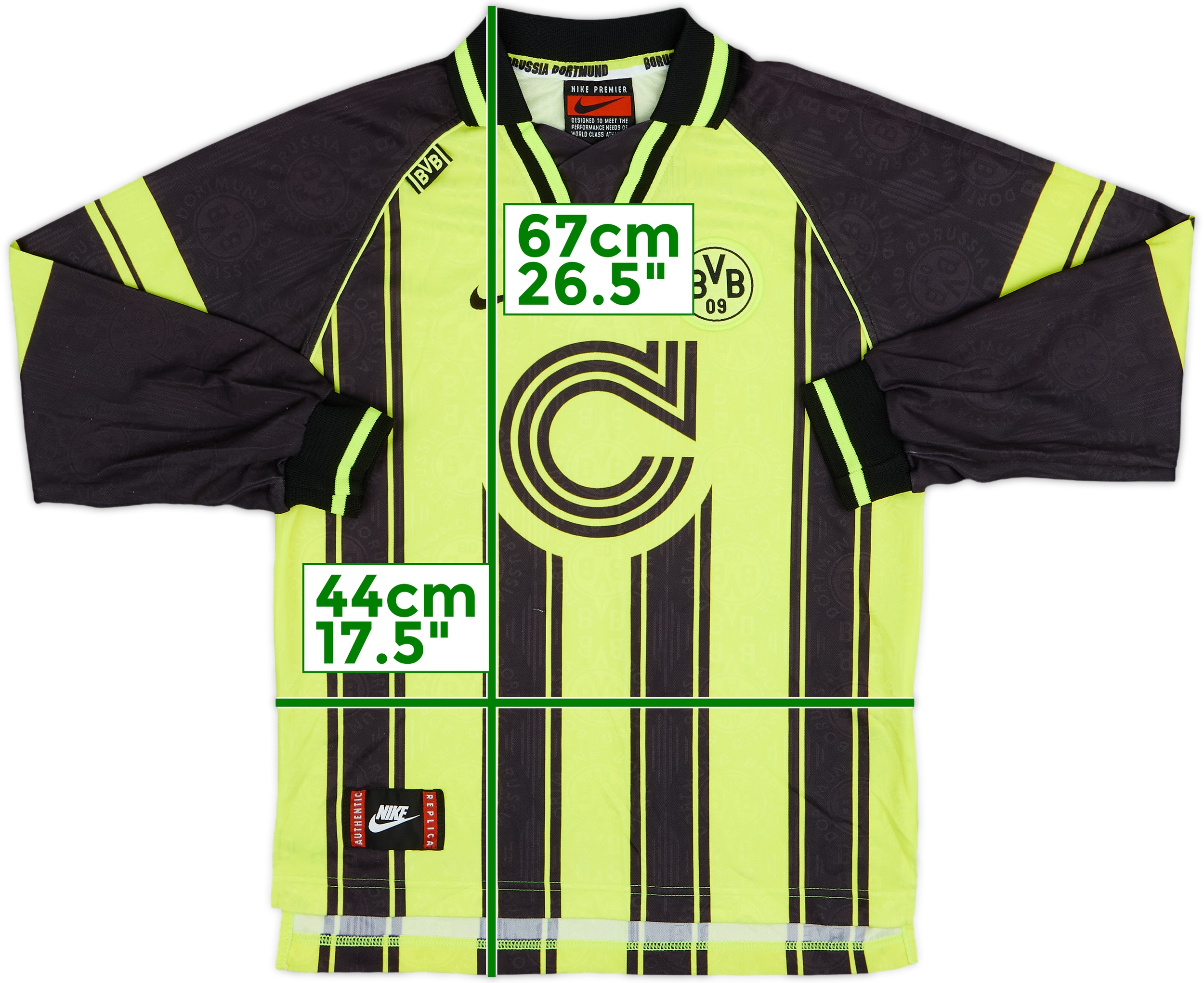 1996-97 Borussia Dortmund European Away L/S Shirt - 9/10