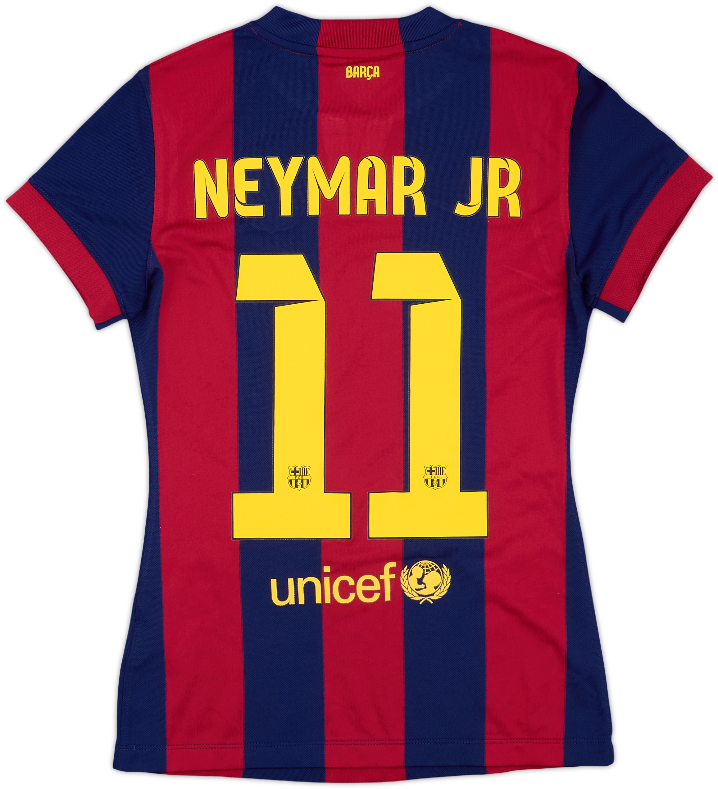 ゆ*か様 FC Barcelona Neymar Jr. 11 長袖シャツ 2014-15 Barcelona Home Shirt Neymar Jr #11 - 8/10 - (Women's S)