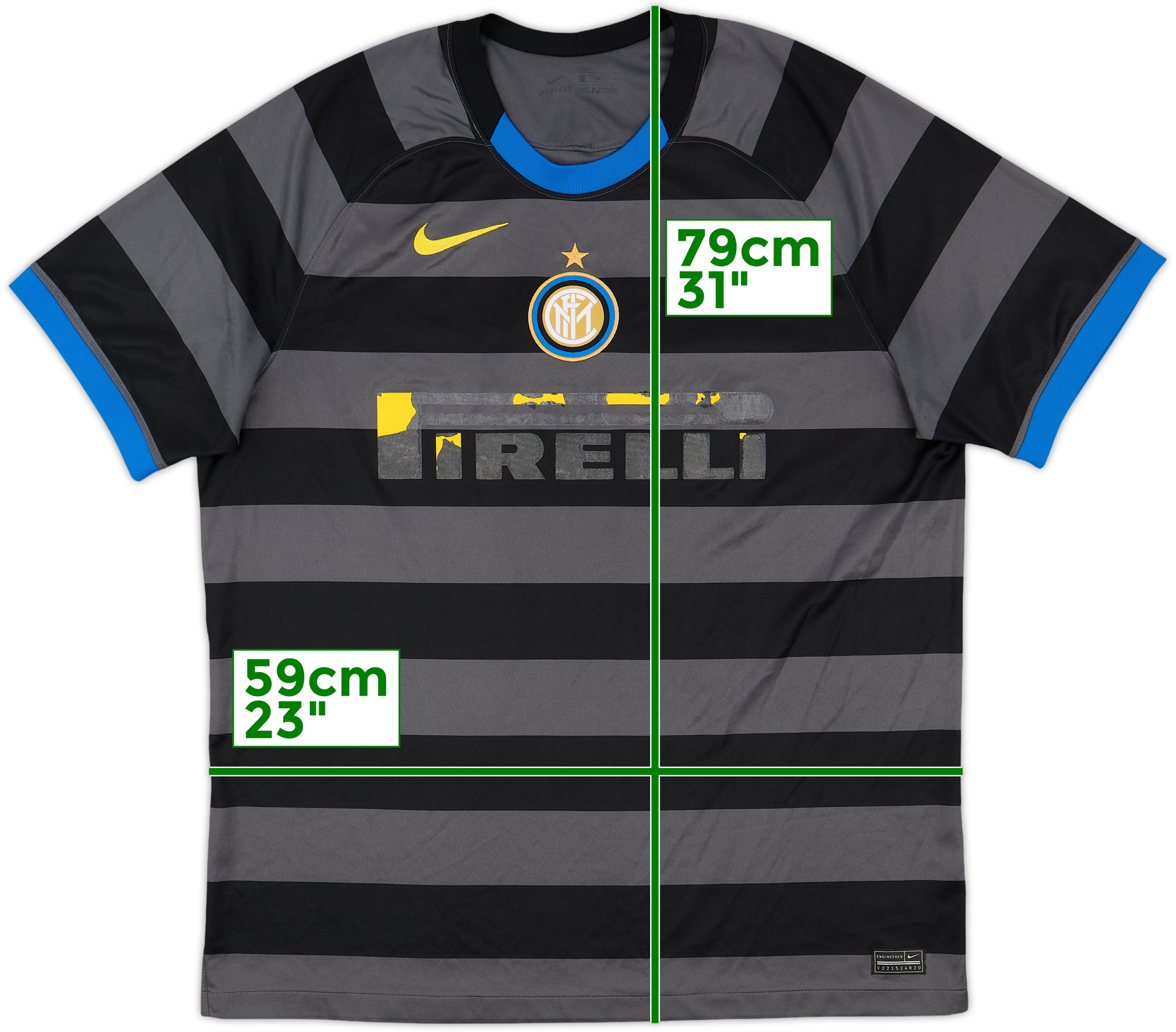 Soccer Jersey Inter 3rd 2020 2020-21 Inter Milan Third Shirt 4/10 (XL) - Main Image
