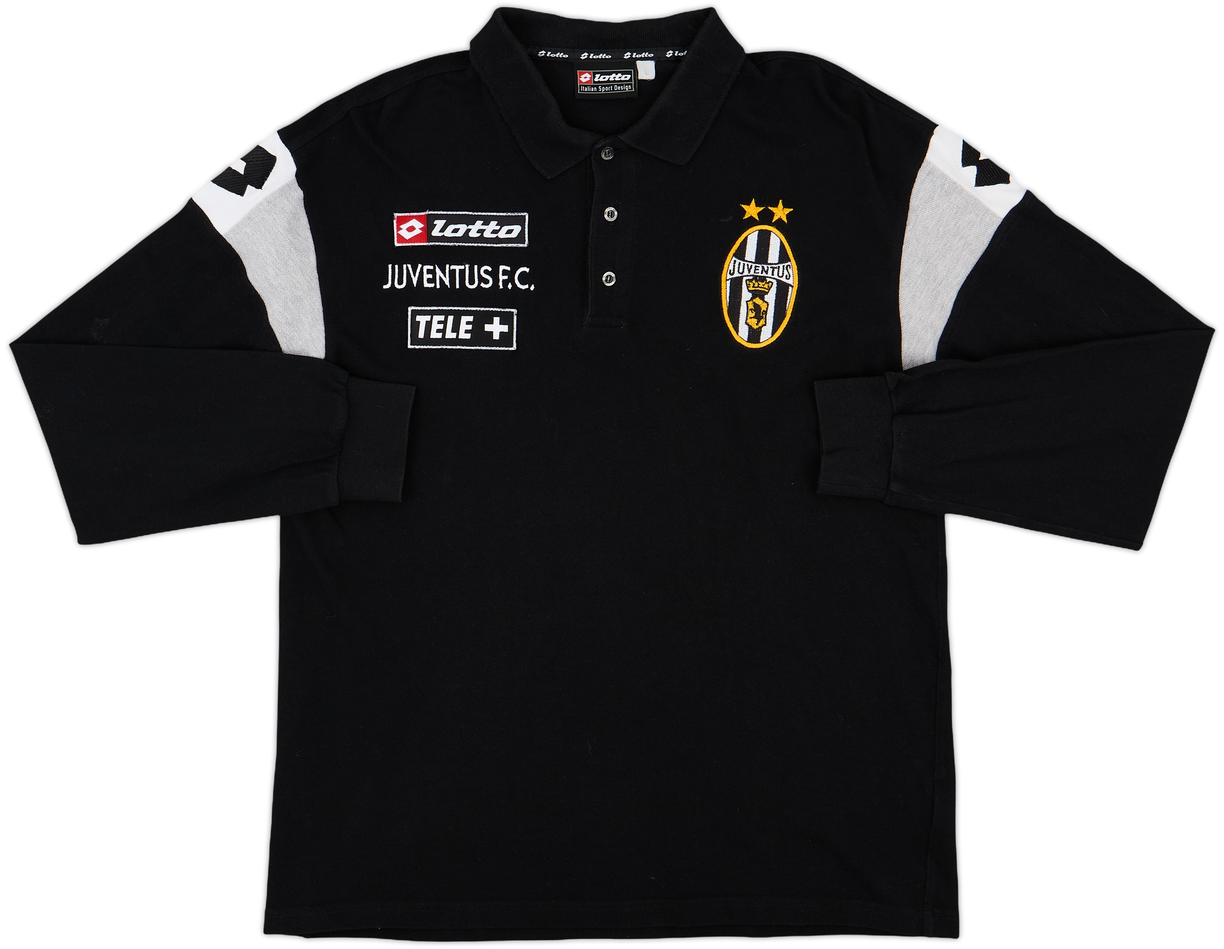 2000-01 Juventus Lotto Polo L/S Shirt - 8/10 - (L) 