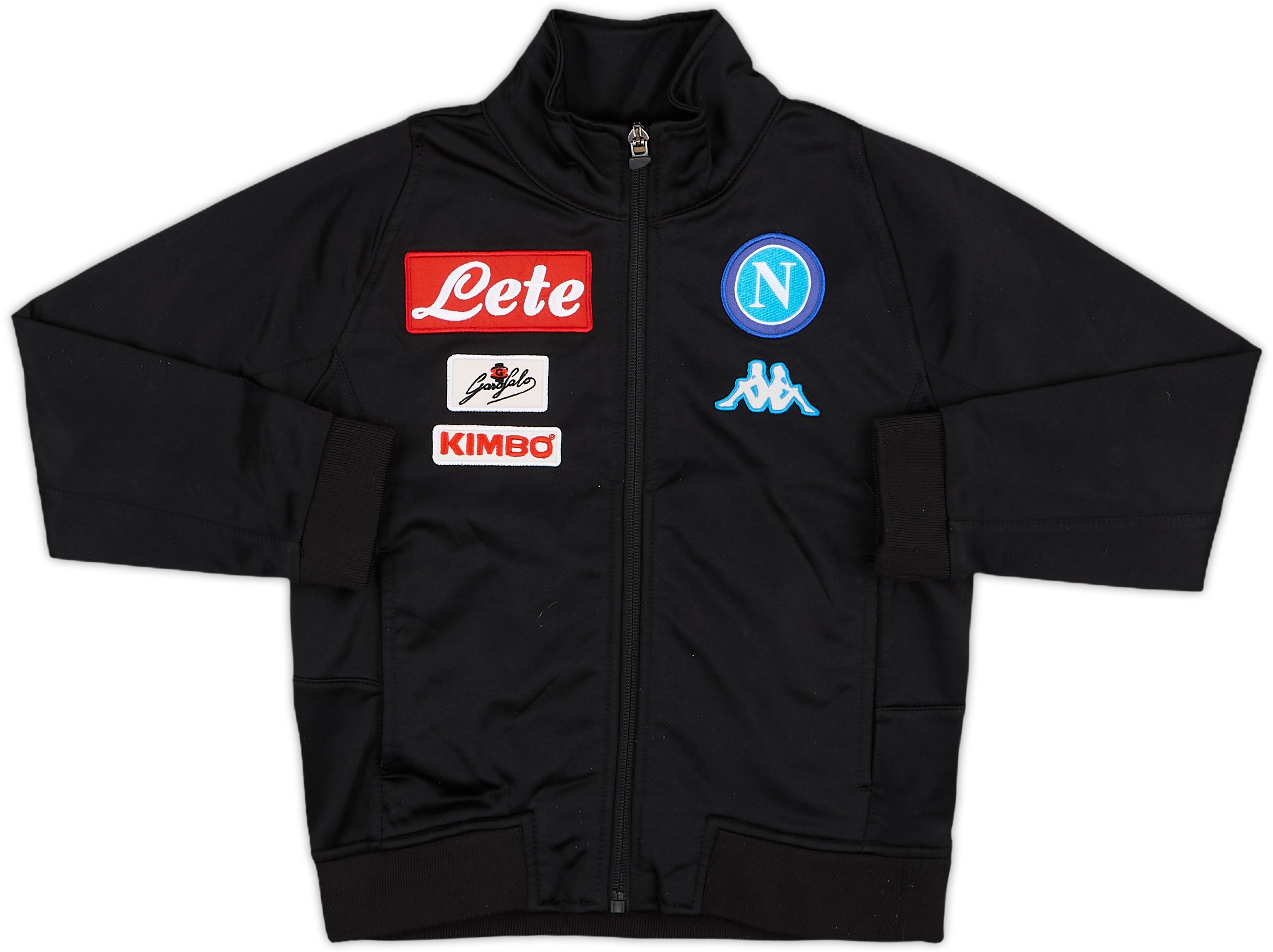 Maillot De Football Vintage Napoli 2016-17 - Extérieur Noir, Numéro 24 Insigne, Taille S/M, Occasion