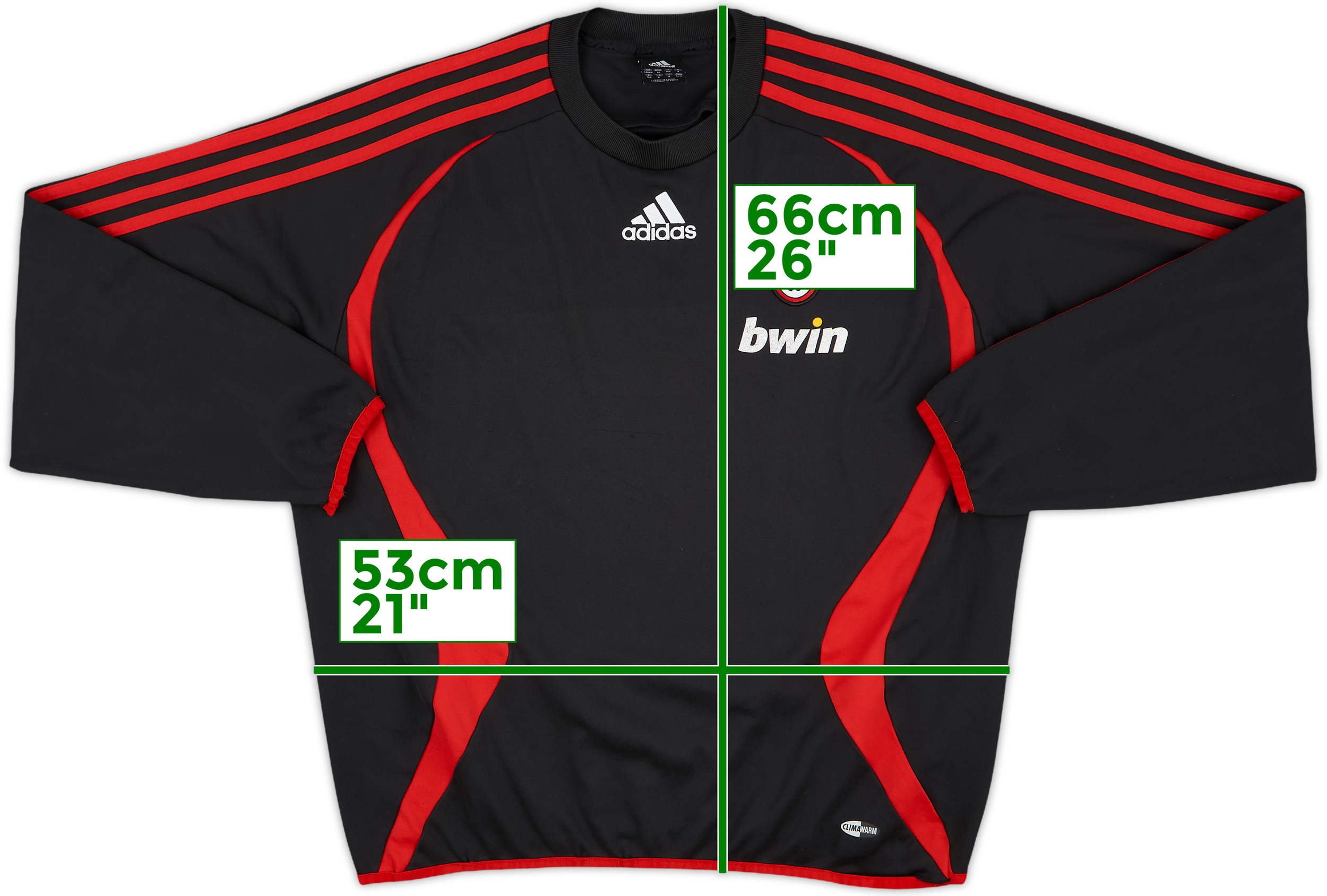 ウェア AC Milan 2006/07 Champion Adidas Jacket 2006-07 AC Milan adidas Track Jacket - 6/10 - (M/L)