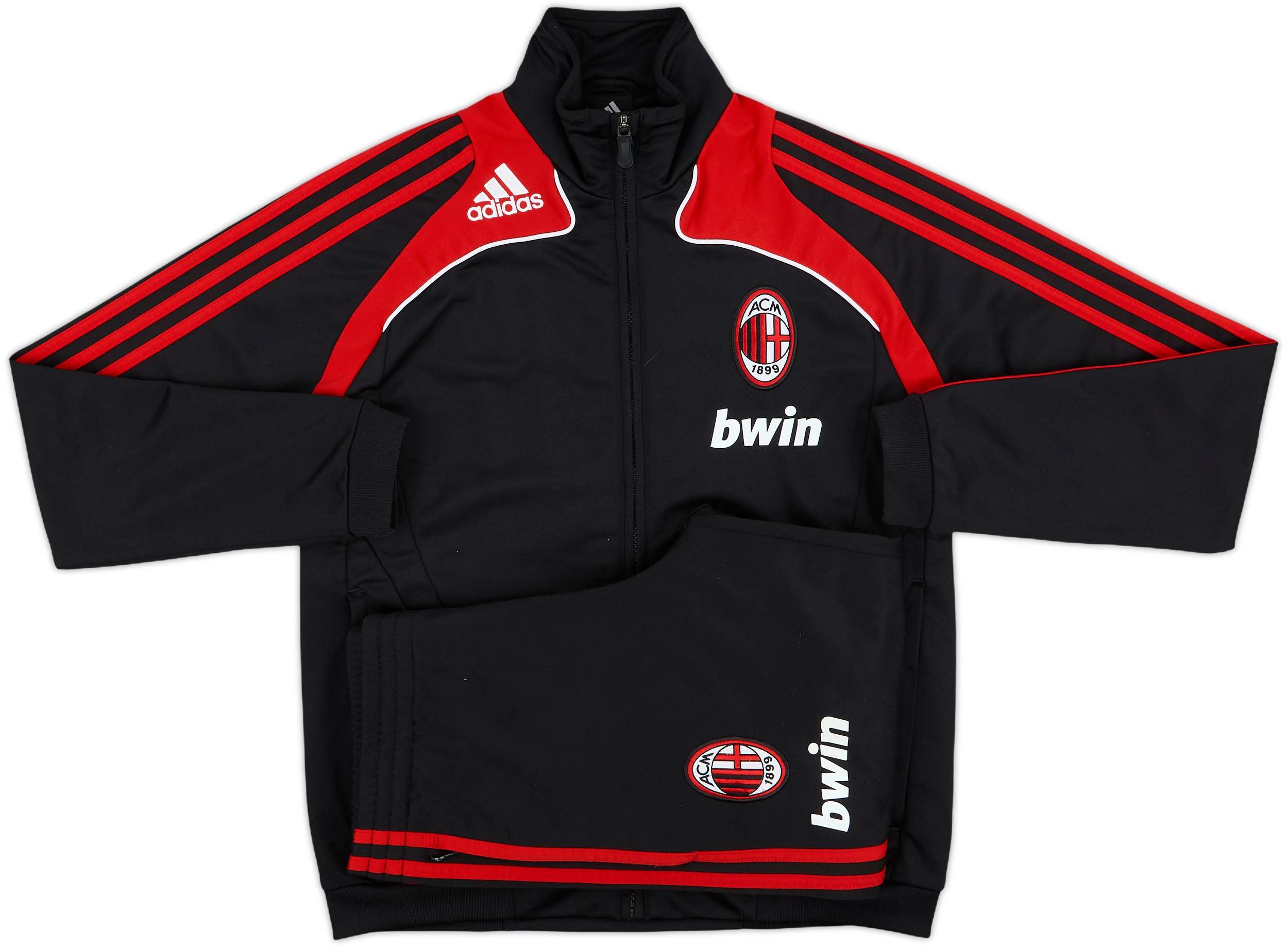 2008-09 AC Milan adidas Tracksuit - 8/10 - (L.Boys)