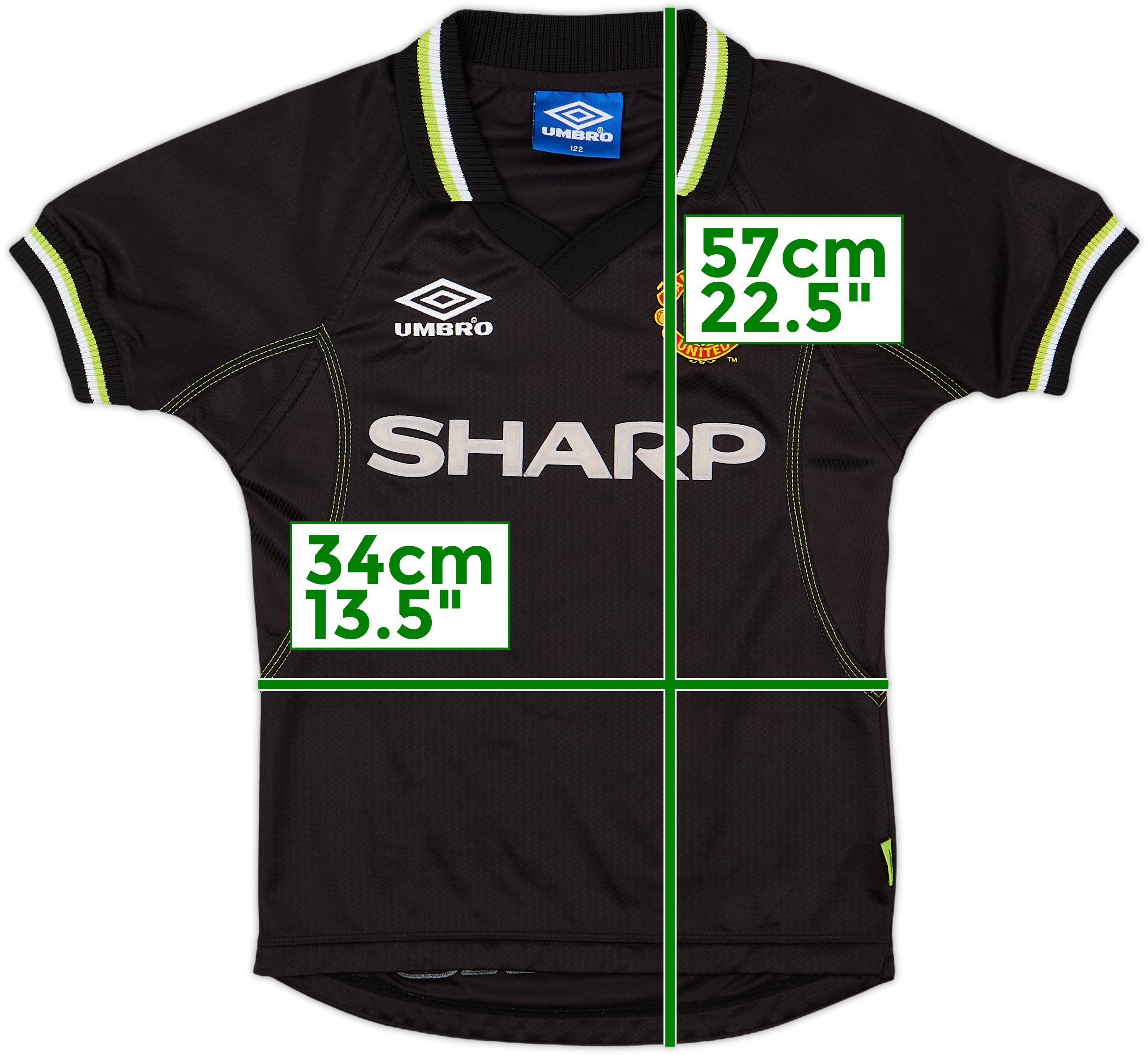 Umbro 98-99 Manchester United GK ユニフォーム 1998-99 Manchester United Umbro Goalkeeper Shirt Y | Vintage