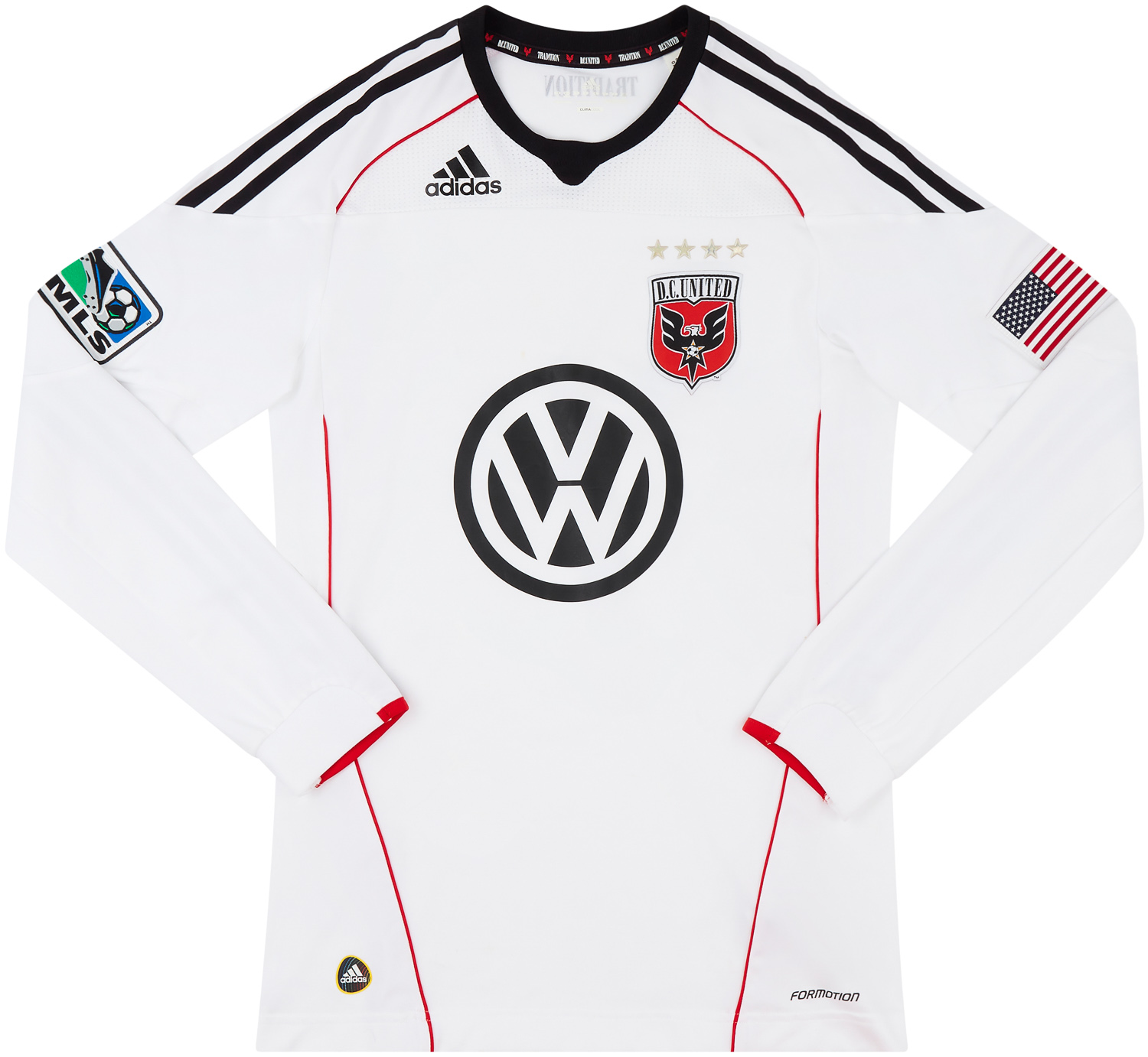 2011 DC United Player Issue Away L/S Shirt - 6/10 - (S)