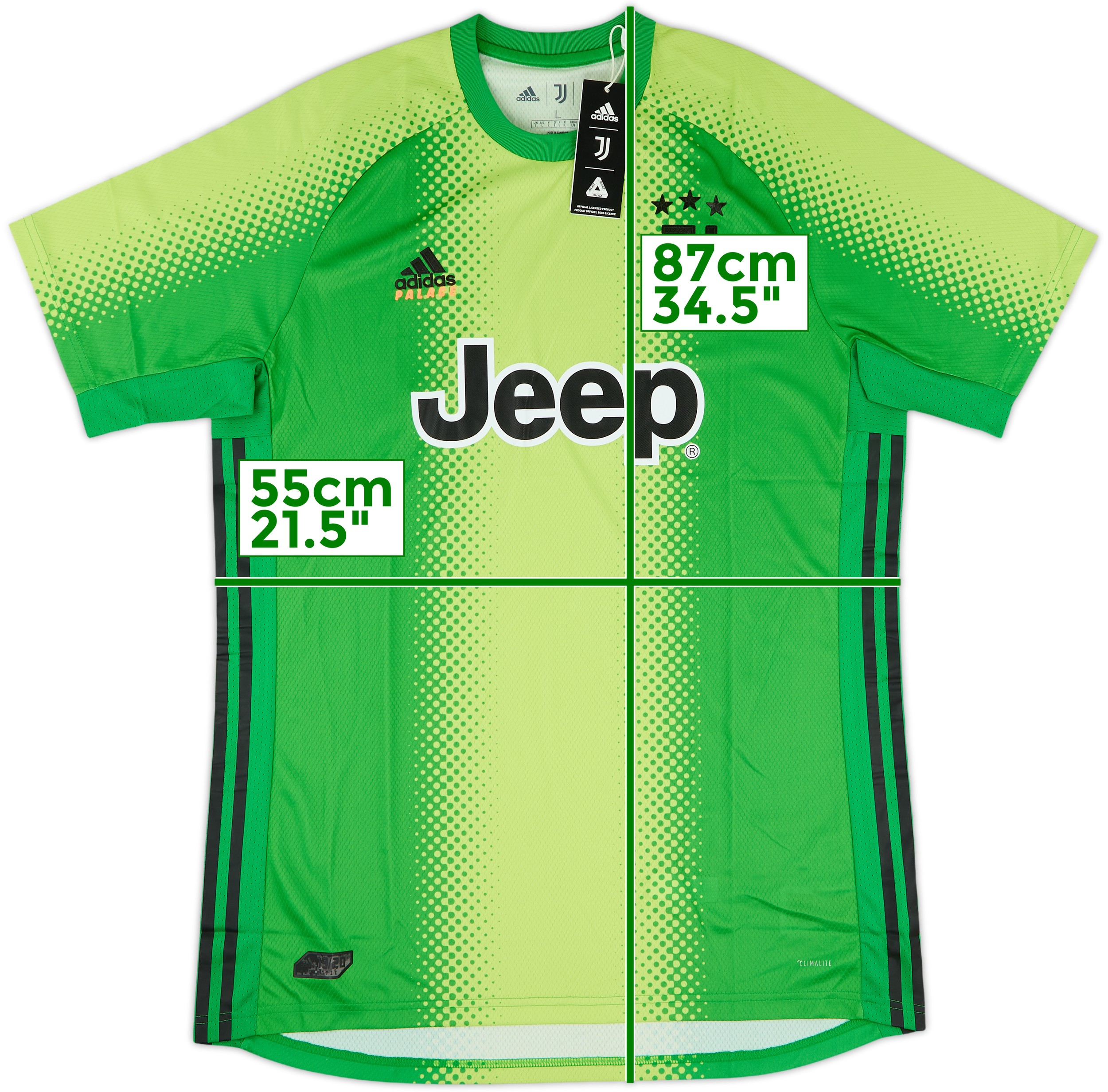 2019-20 Juventus x Palace Authentic GK S/S Shirt (L)