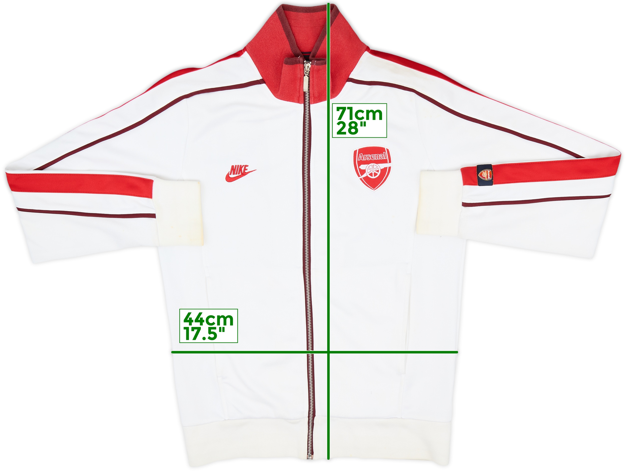 2008-09 Arsenal Nike Track Jacket - 6/10 - (S)