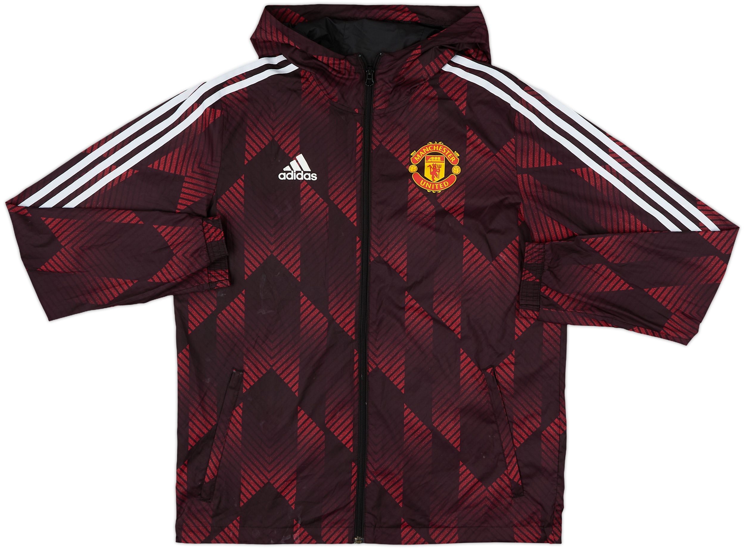2022-23 Manchester United adidas Hooded Rain Jacket 7/10 (M)