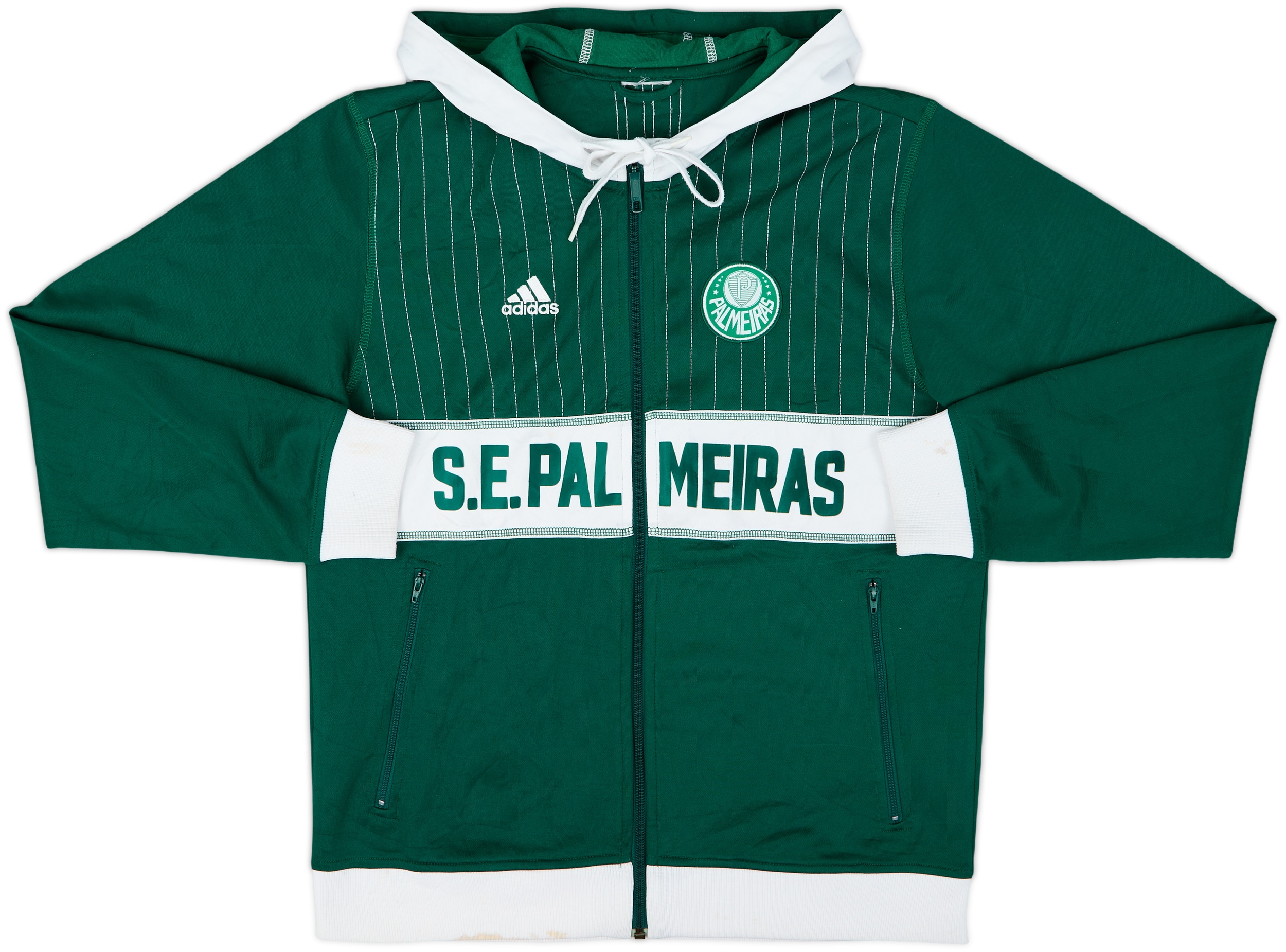 adidas S.E. PALMEIRAS ジャージ 2008-09 Palmeiras adidas Hooded Track Jacket - 7/10 - (S)