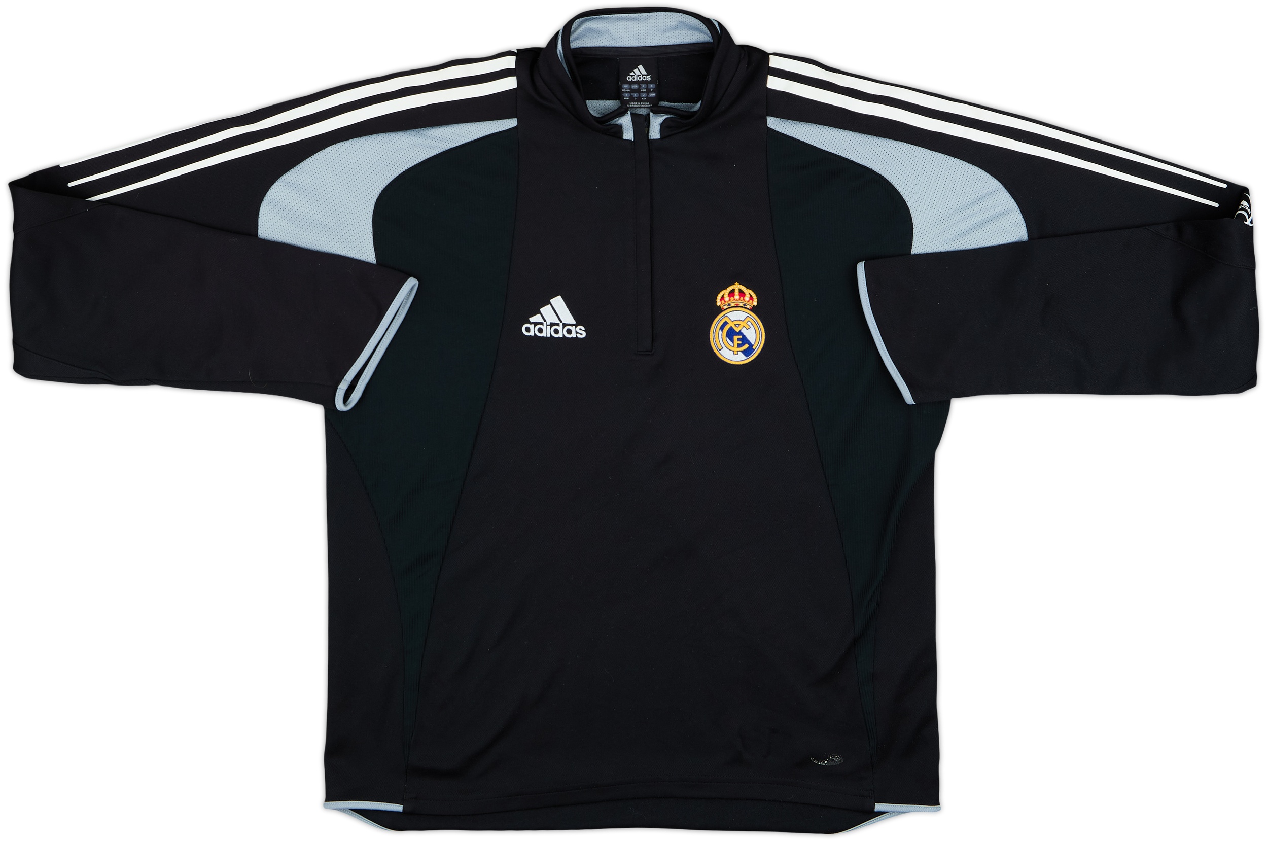 2004-05 Real Madrid adidas 1/4 Zip Drill Top - 7/10 - (L)