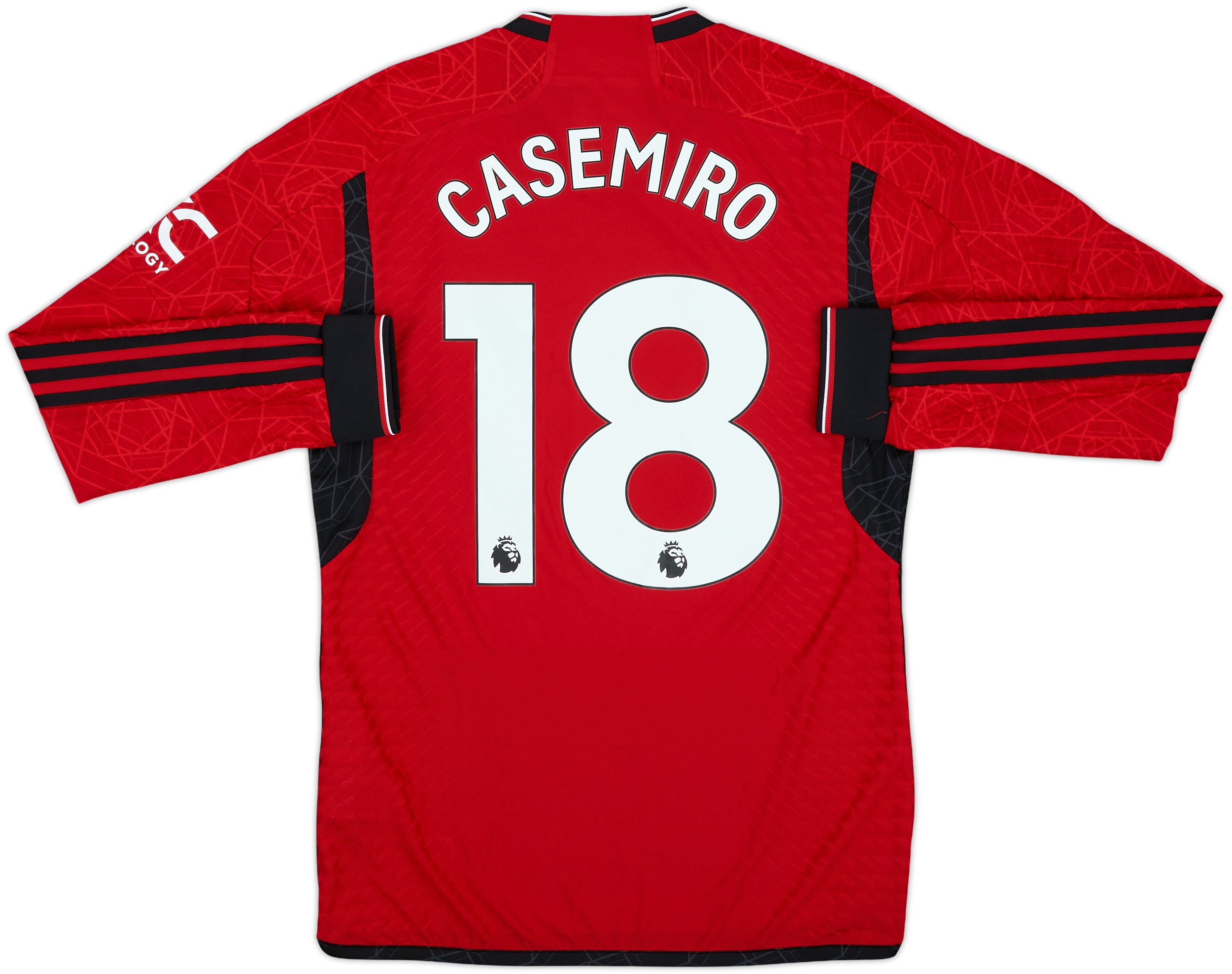 2023-24 Manchester United Authentic Home L/S Shirt Casemiro #18 (M)