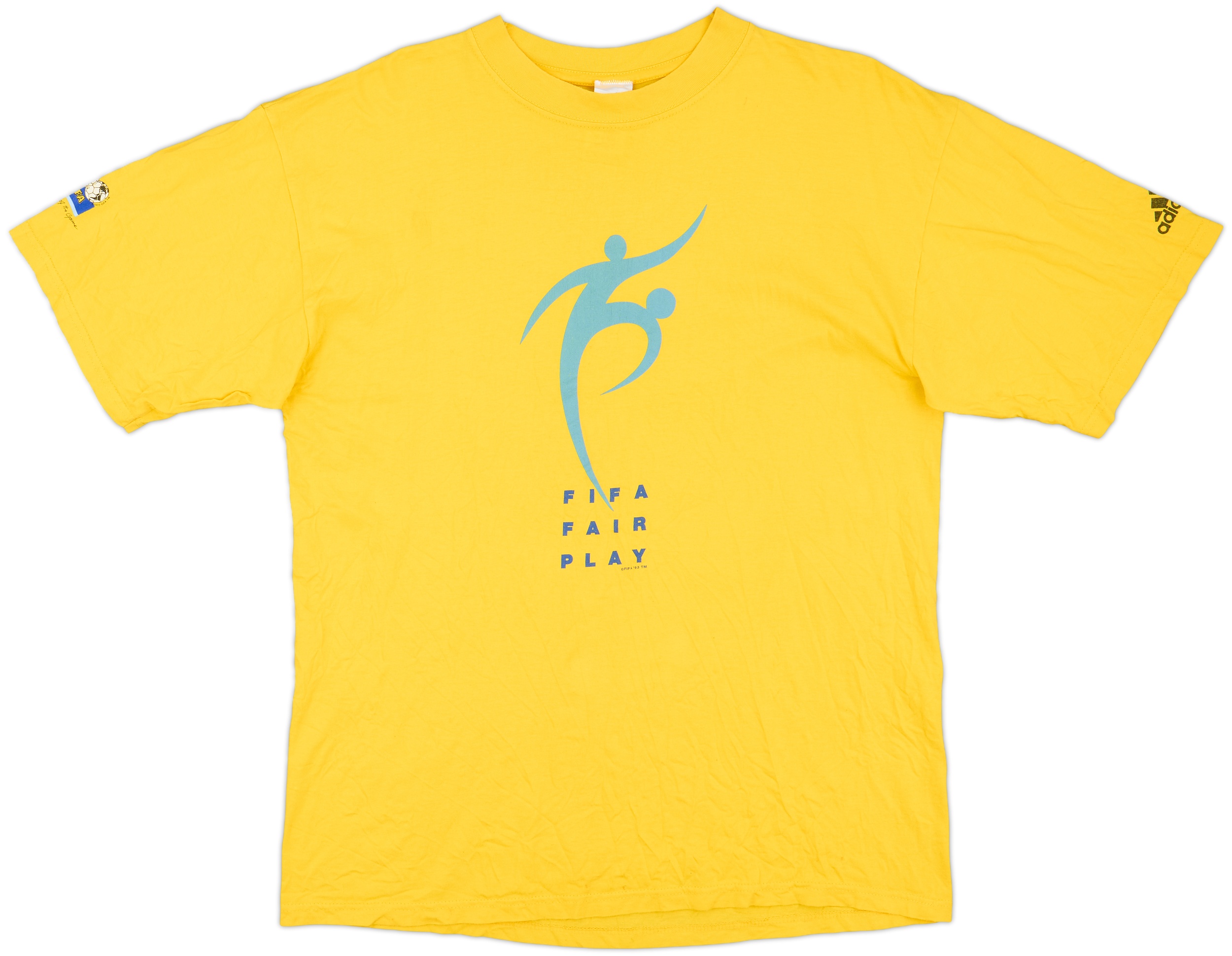 1998 FIFA adidas 'Fair Play' Graphic Tee - 7/10 - (M)