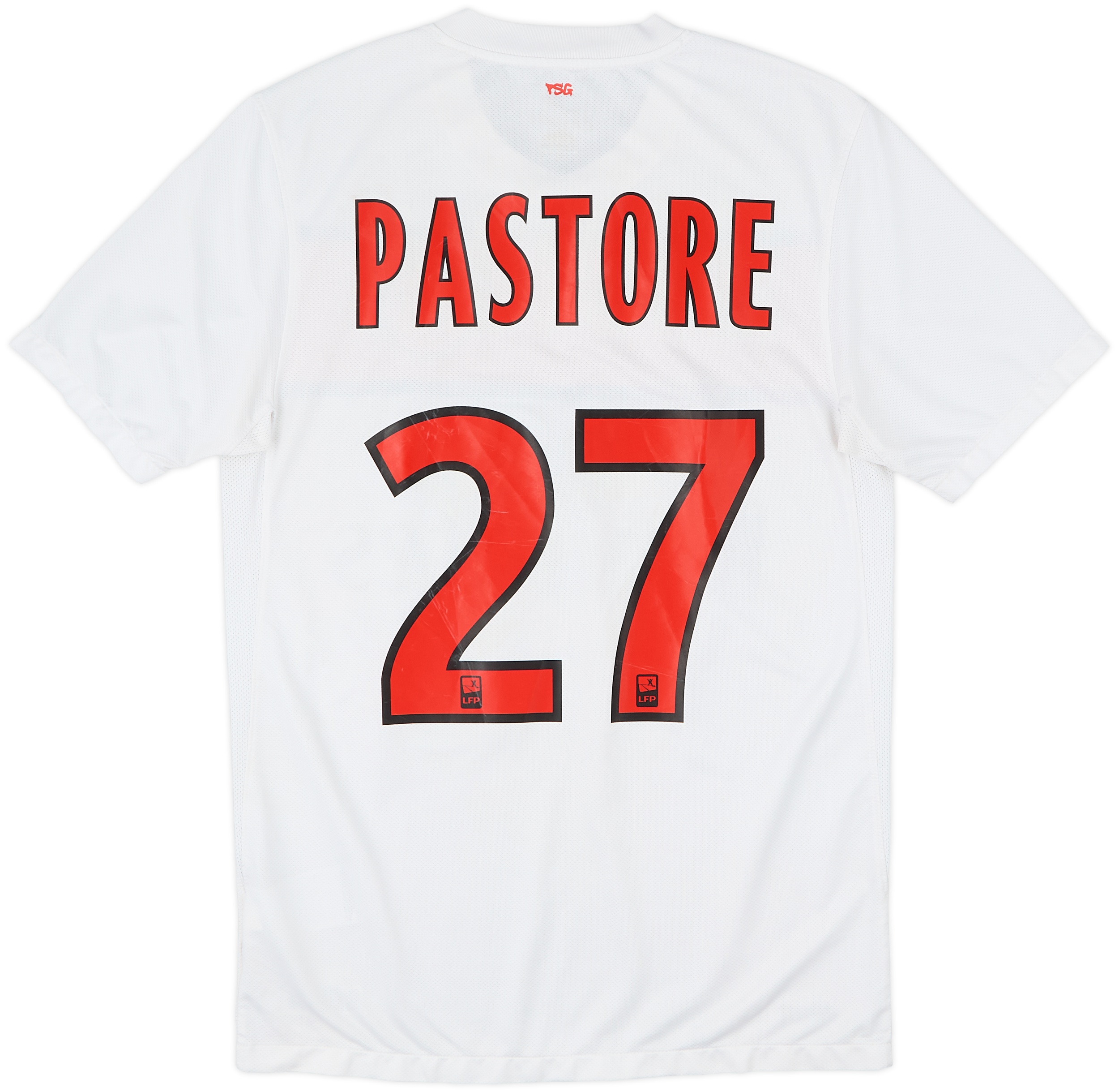 Flocage Officiel PSG Pastore 27 – Maillot Extérieur 2014/2015 – Adulte