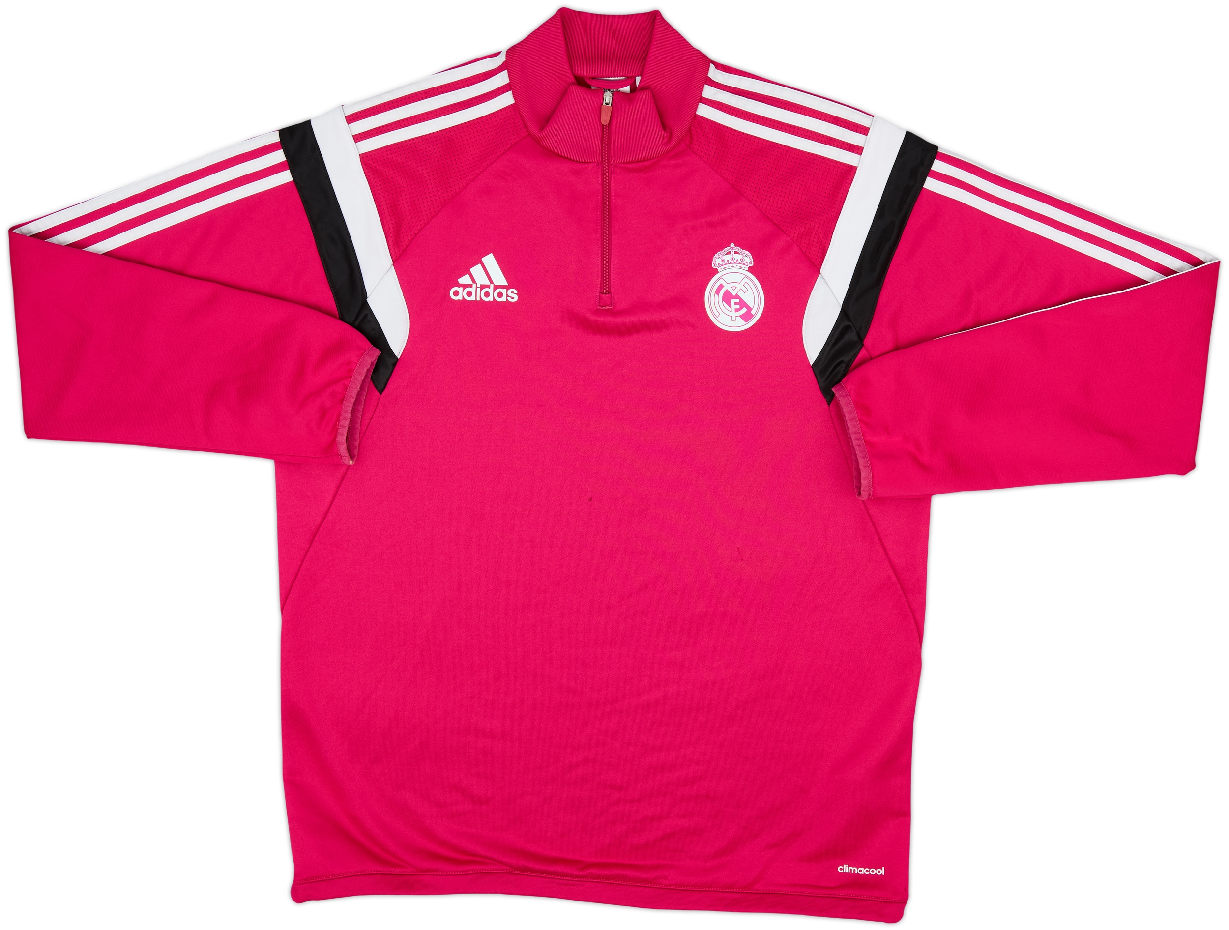 madrid 蝿 ロンパン 2014-15 Real Madrid adidas 1/4 Zip Training Top - 6/10 - (L)