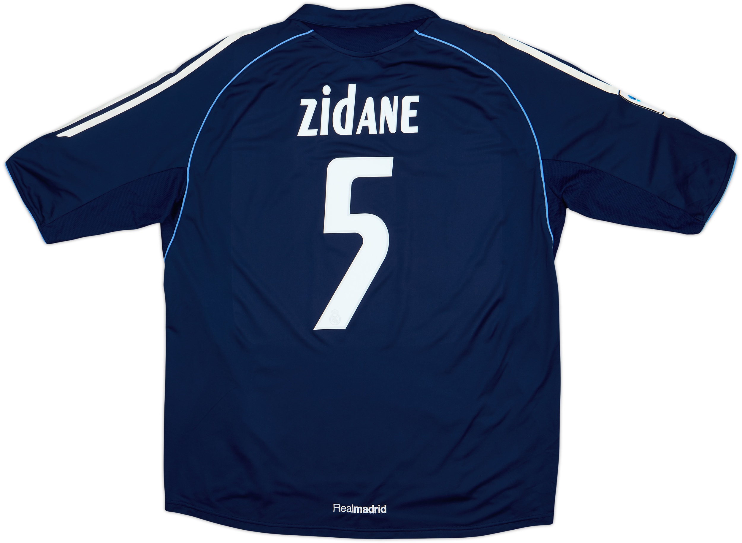 2005-06 Real Madrid Away Shirt Zidane #5 - 8/10 - (L)