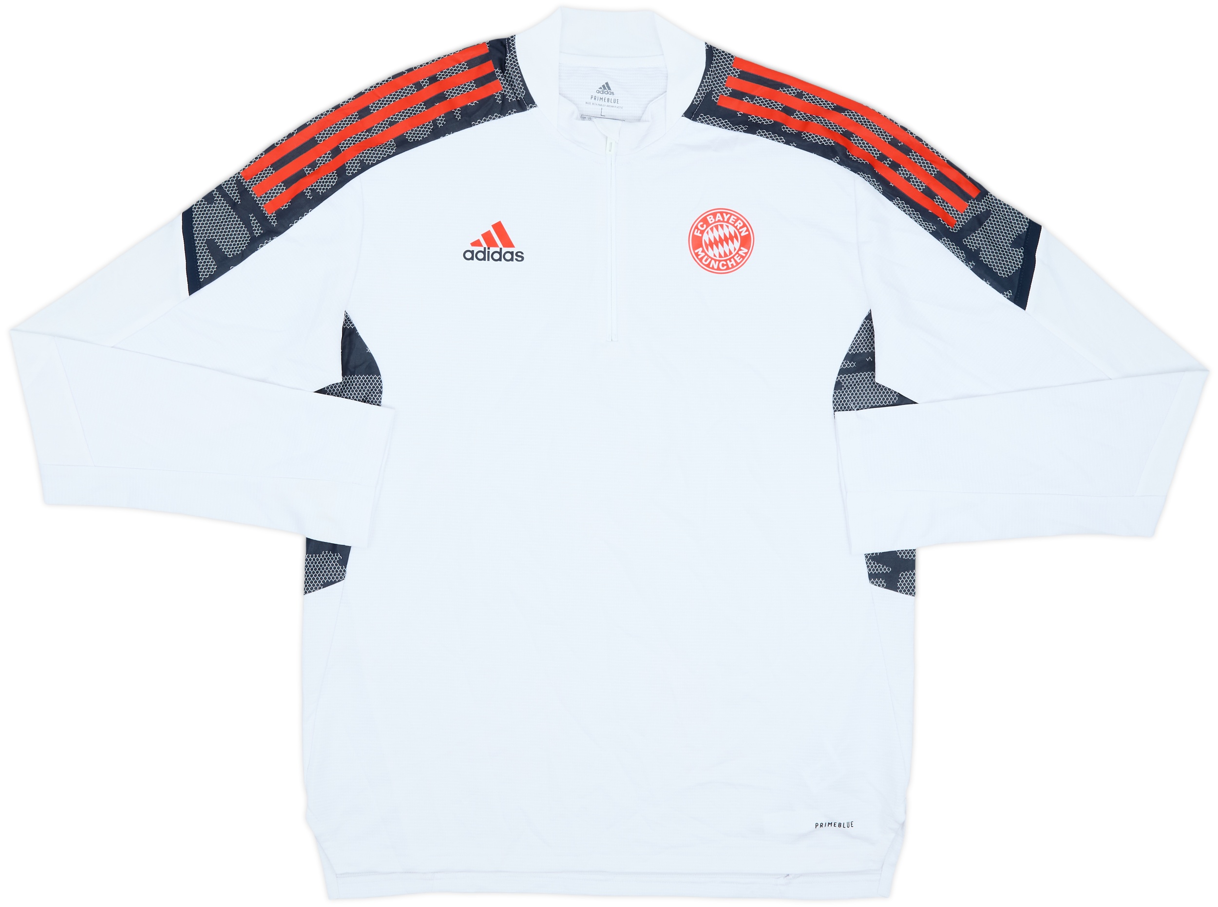2021-22 Bayern Munich adidas 1/4 Zip Drill Top - 7/10 - (L)