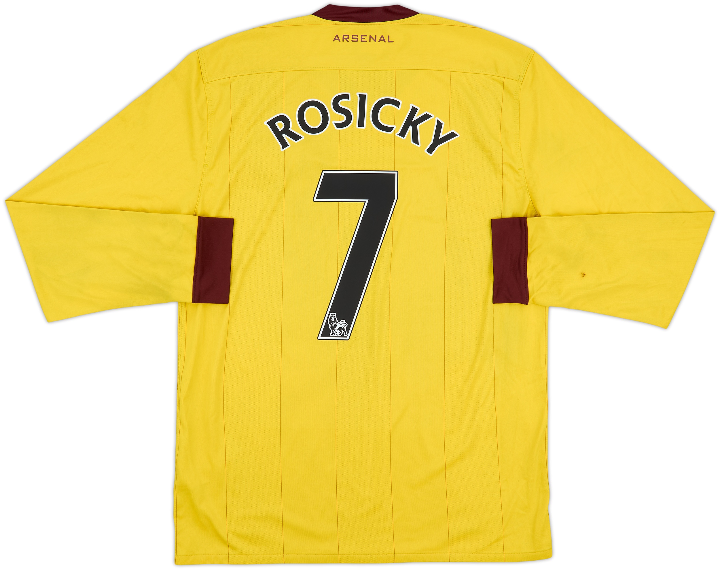 2010-13 Arsenal Away L/S Shirt Rosicky #7 - 6/10 - (M)