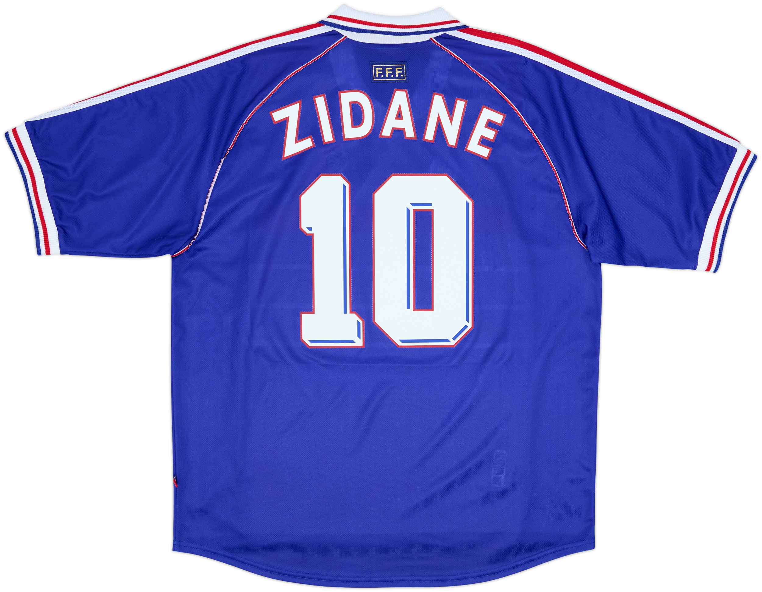 1998-00 France Home Shirt Zidane #10 - 8/10 - (XXL)