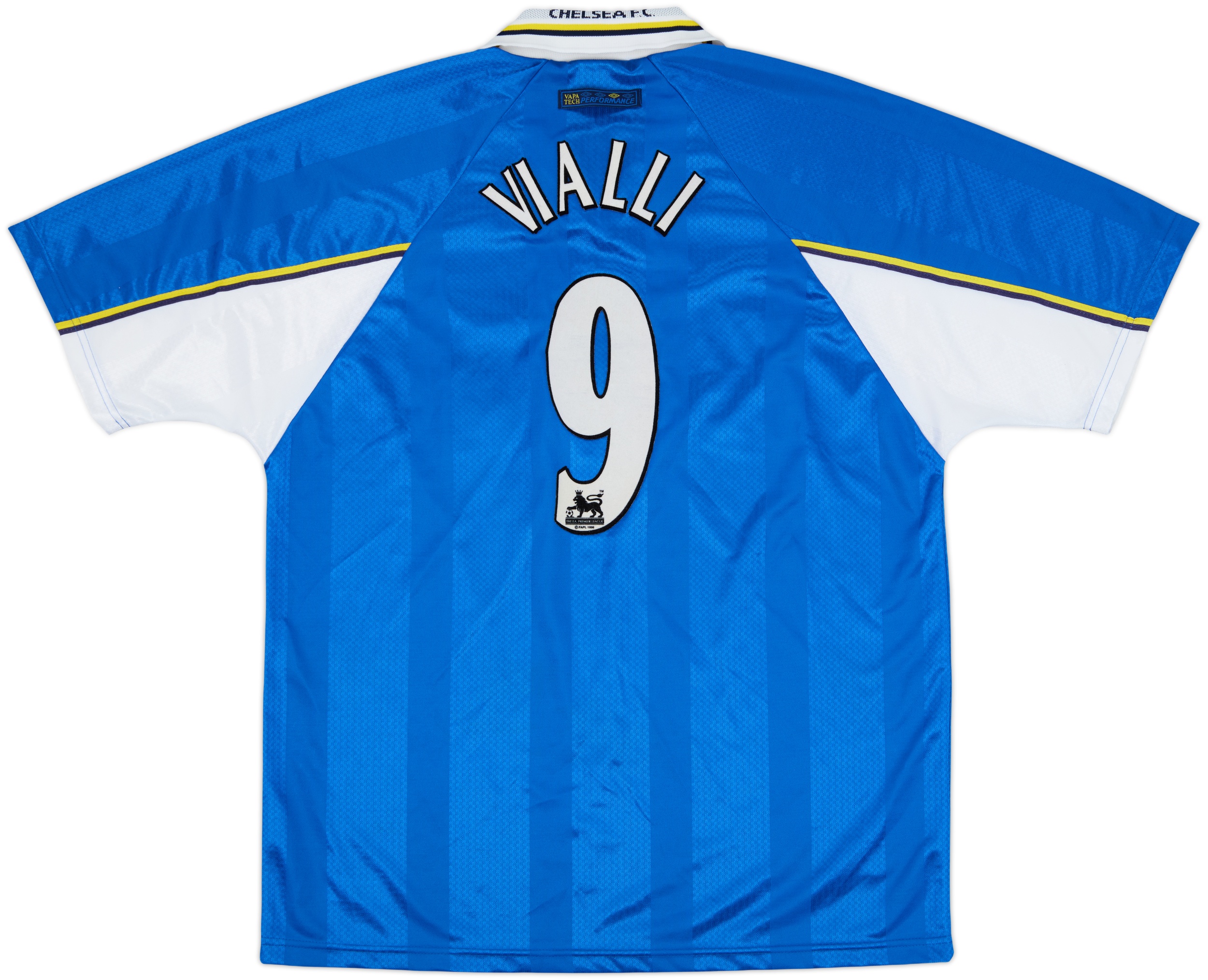 チェルシー FC UMBRO VIALLI 9 シャツ 1997-99 Chelsea Home Shirt Vialli #9 - 9/10 - (XL)