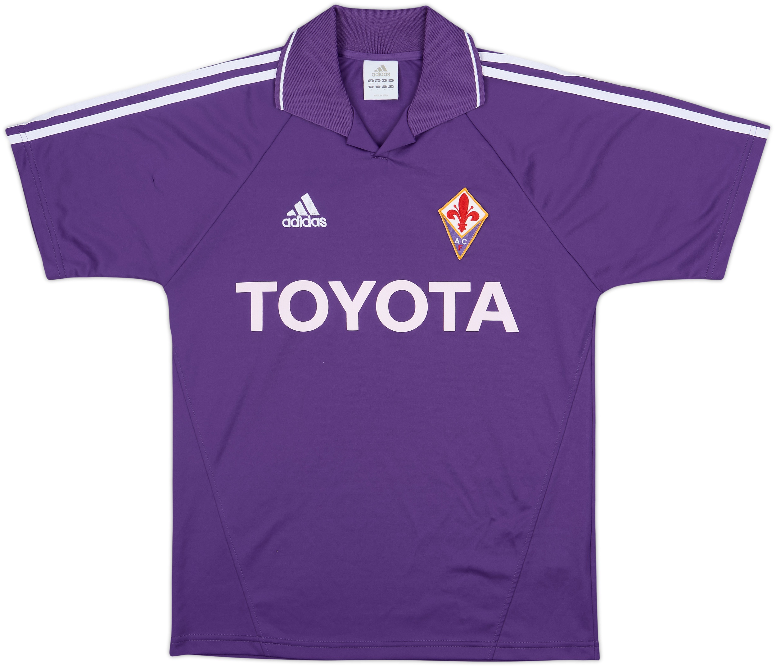 ACフィオレンティーナ04-05半袖 adidas TOYOTA 2004-05 Fiorentina Home Shirt - 8/10 - (S)