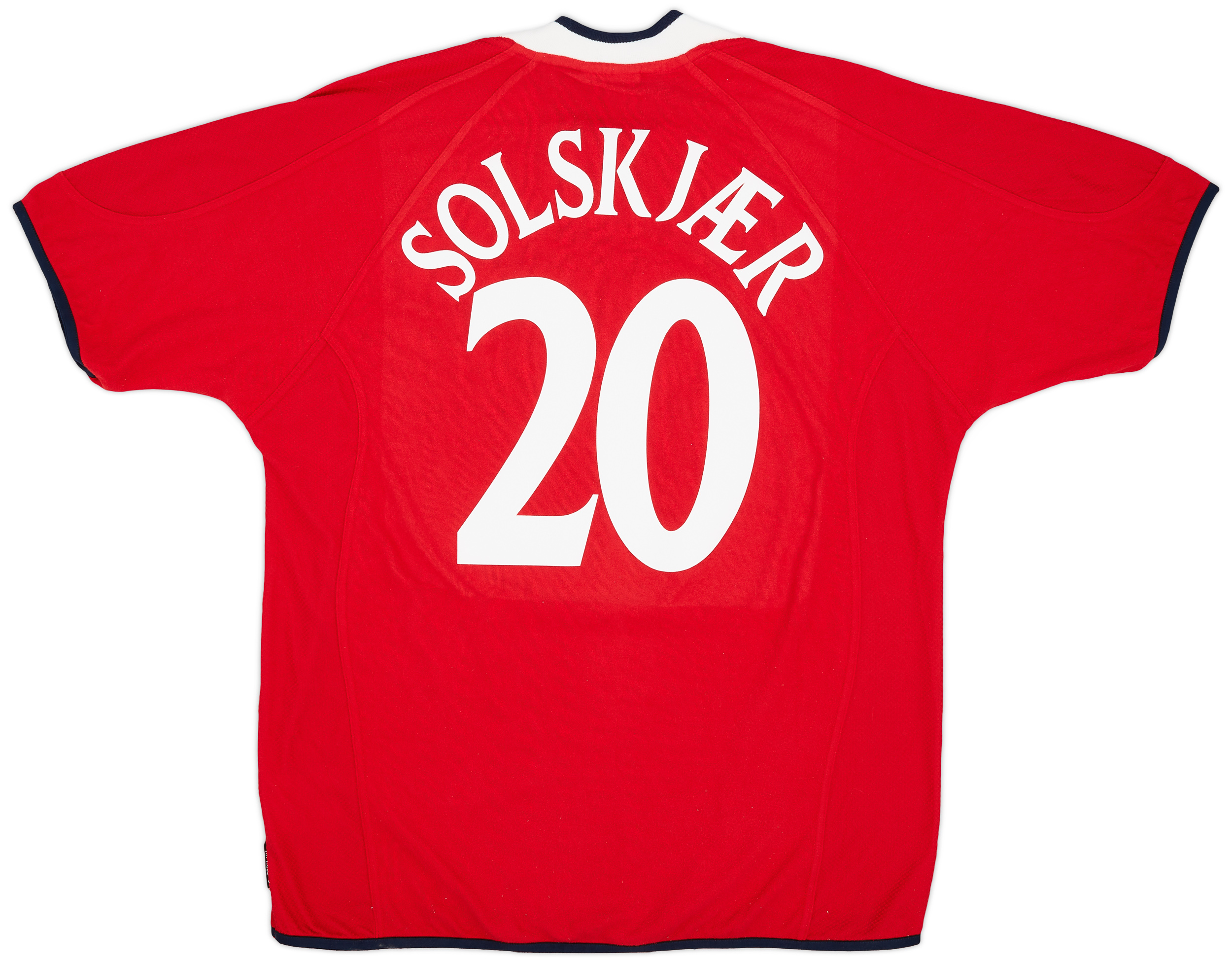 2000-02 Norway Home Shirt Solskjaer #20 - 8/10 - (XL)