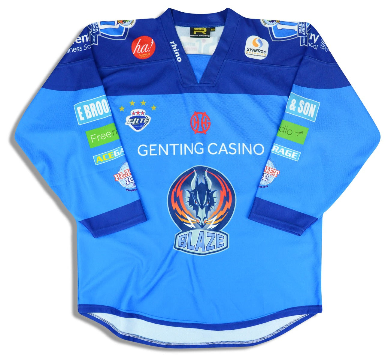2014-15 Coventry Blaze Smith #5 Rhino Grand Slam Anniversary Jersey (Home) 3XL