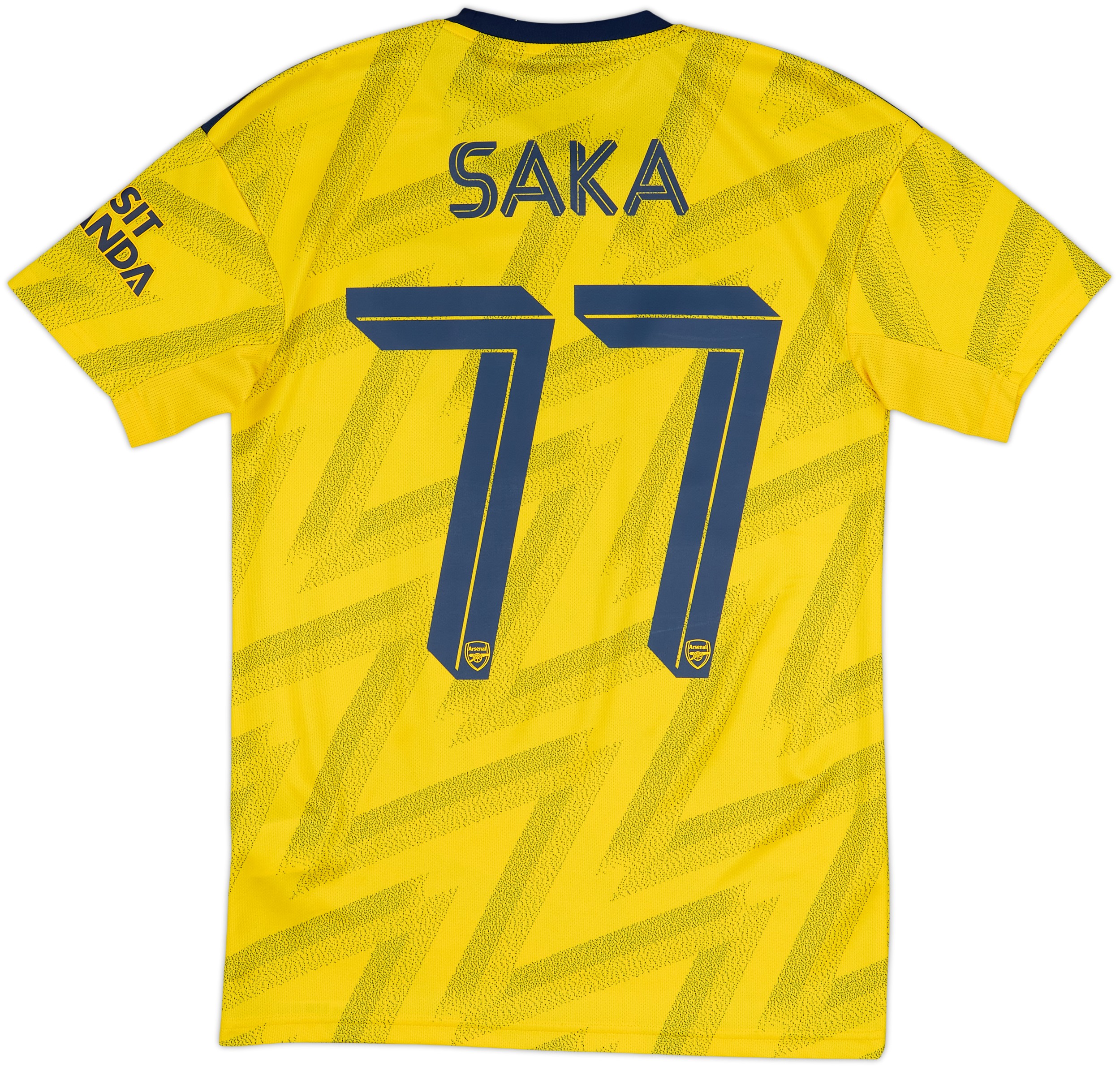 2019-20 Arsenal Away Shirt Saka #77 - 9/10 - (XS)