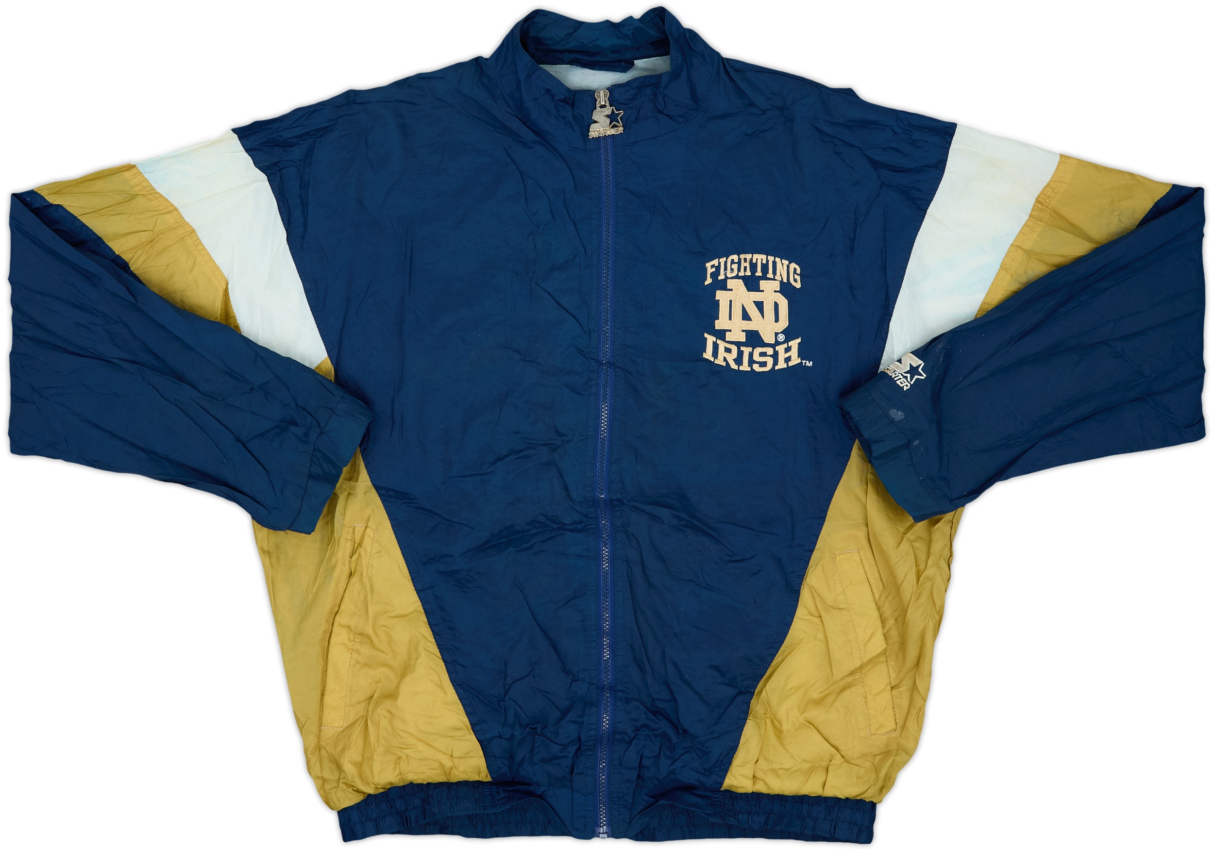 1990s Notre Dame Fighting Irish Starter Windbreaker Jacket - 7/10