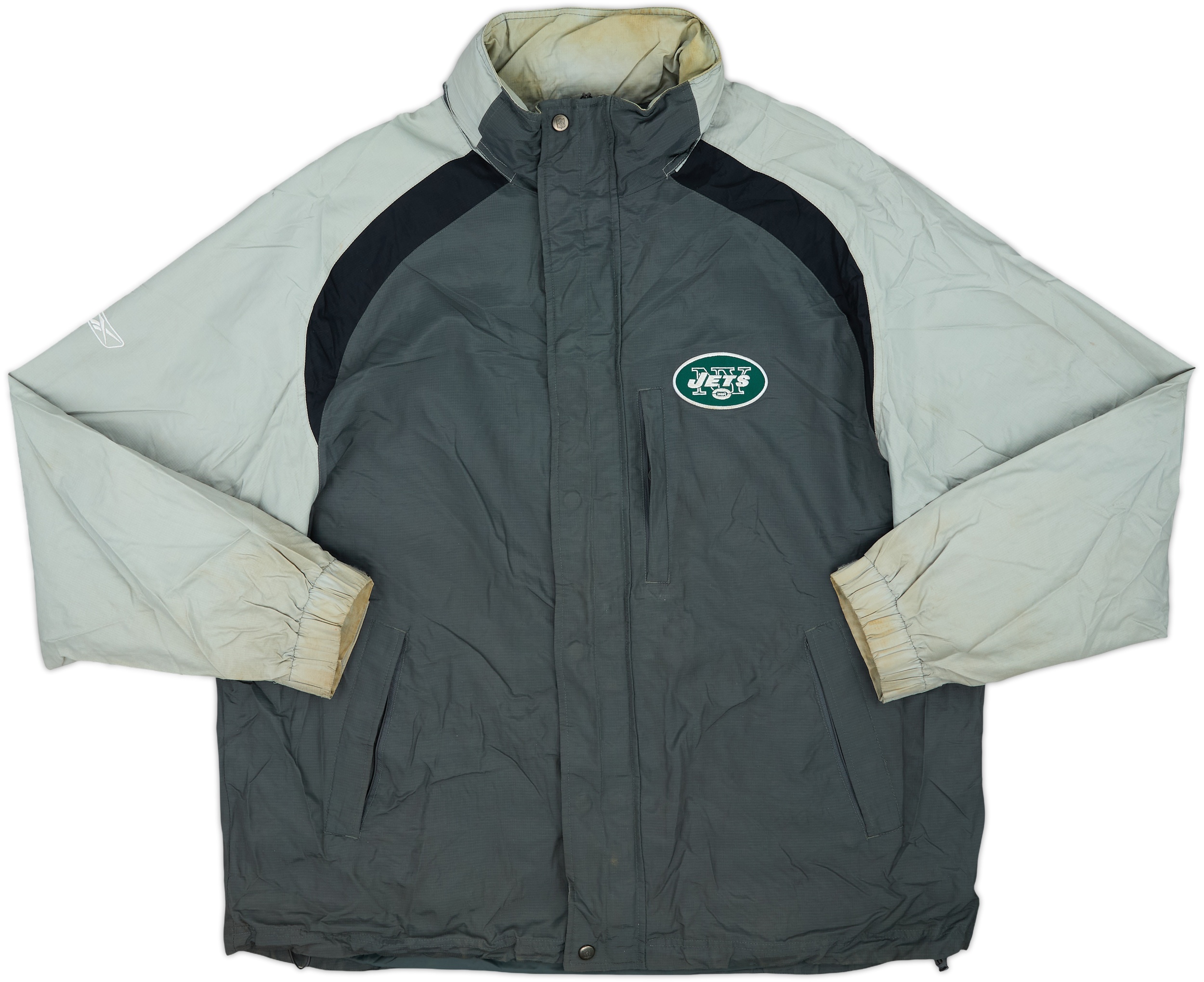 2005-06 New York Jets Reebok Rain Jacket - 7/10 - (L)